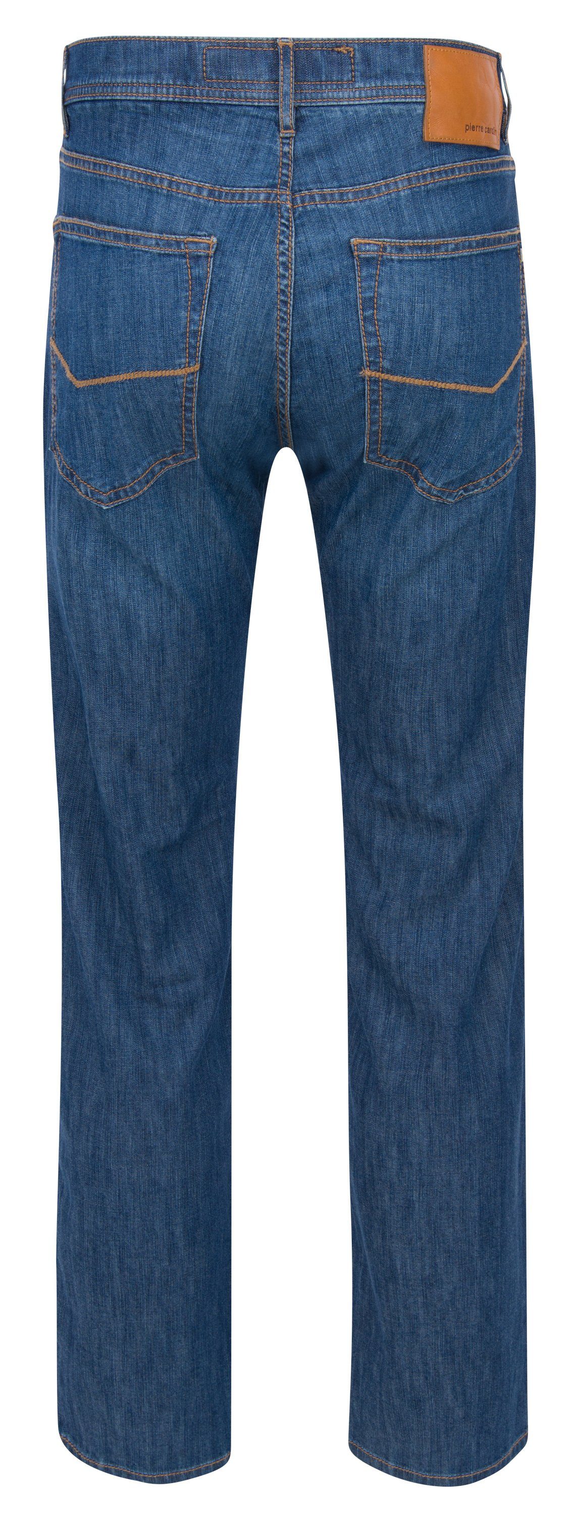 Pierre Cardin 5-Pocket-Jeans PIERRE CARDIN LYON denim blue ocher 3091 7553. günstig online kaufen