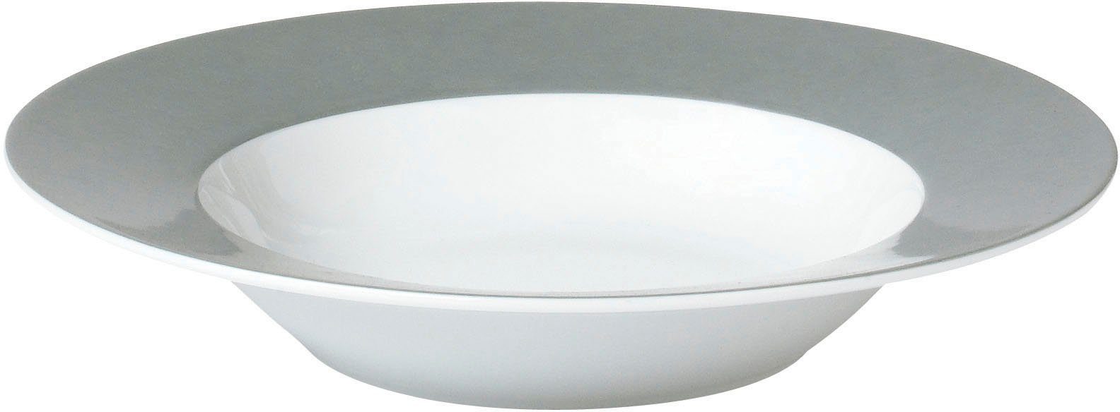 van Well Суповая тарелка Vario, (6 St), Porzellan, spülmaschinen- und mikrowellengeeignet, Ø 21,5 cm