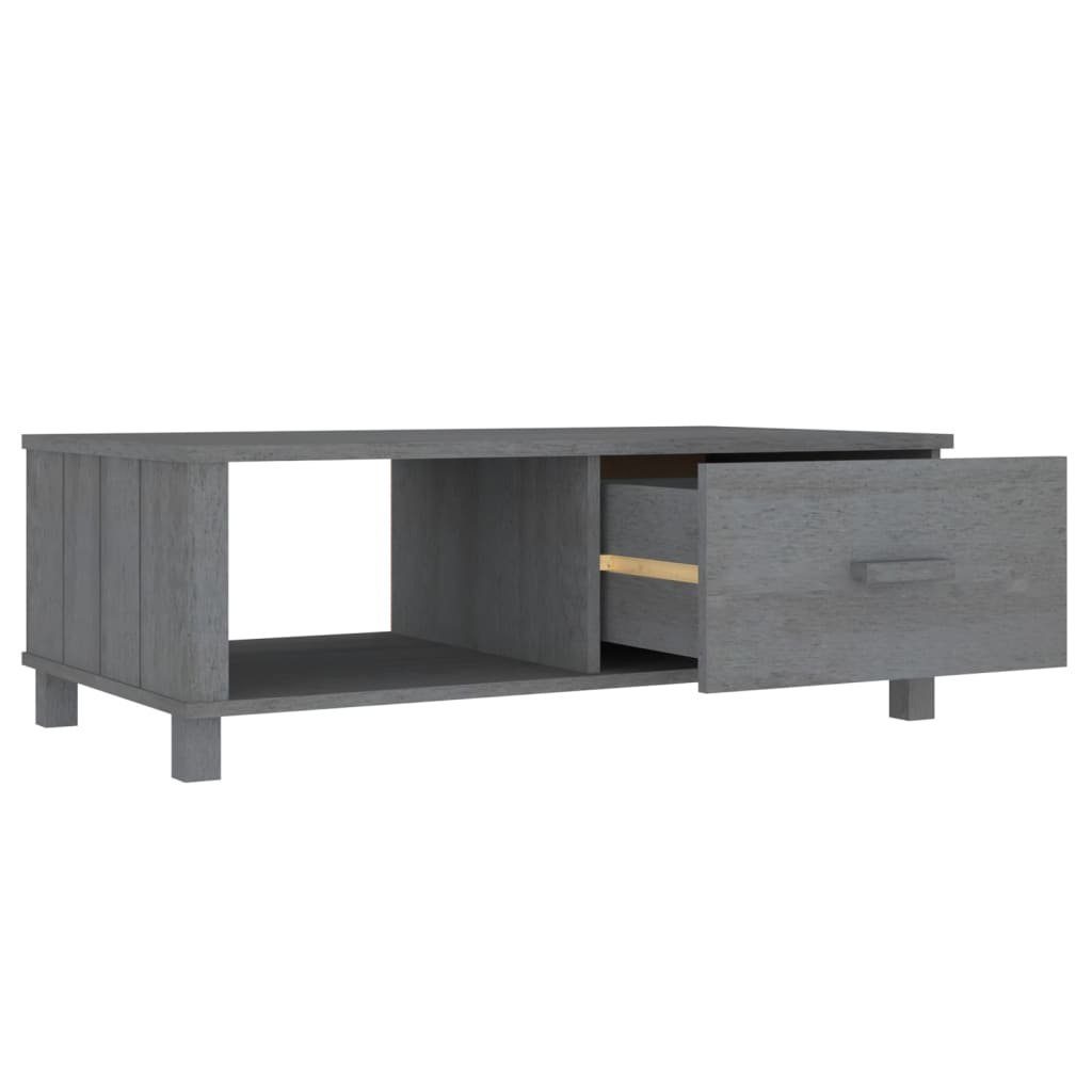 Dunkelgrau Couchtisch Kiefer | HAMAR vidaXL Massivholz cm Dunkelgrau 100x55x35 Couchtisch Dunkelgrau (1-St)