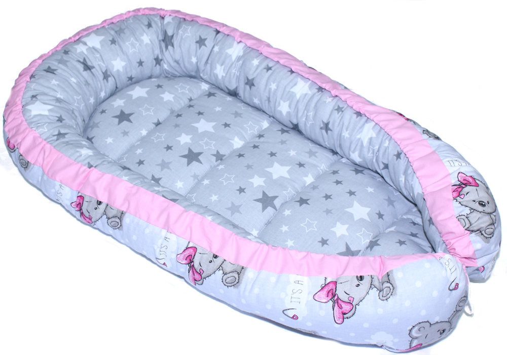 Primawela Bettnestchen Baby Nestchen Kokon Kuschelnest Baumwolle