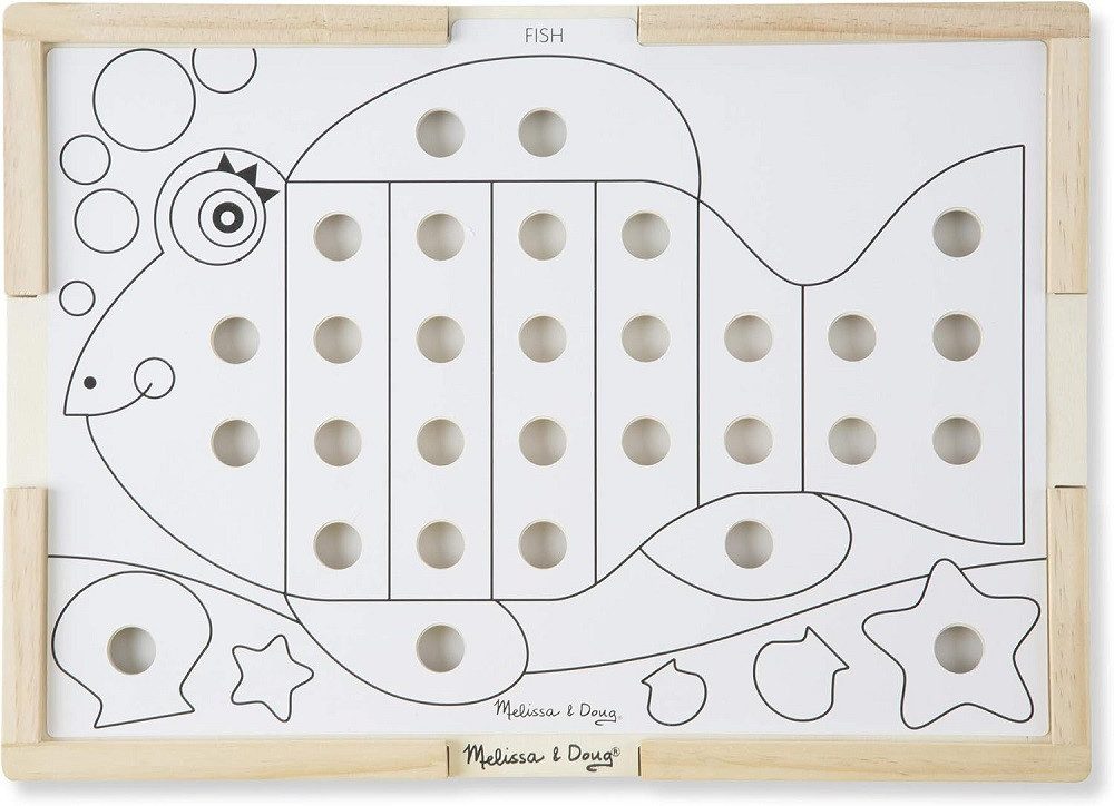 Melissa & Doug Lernspielzeug Kinder Farbsortierspiel mit Schnappkappen / Feinmotorik / Farbenlehre, Sort and snap colour / Ideal als Geschenk