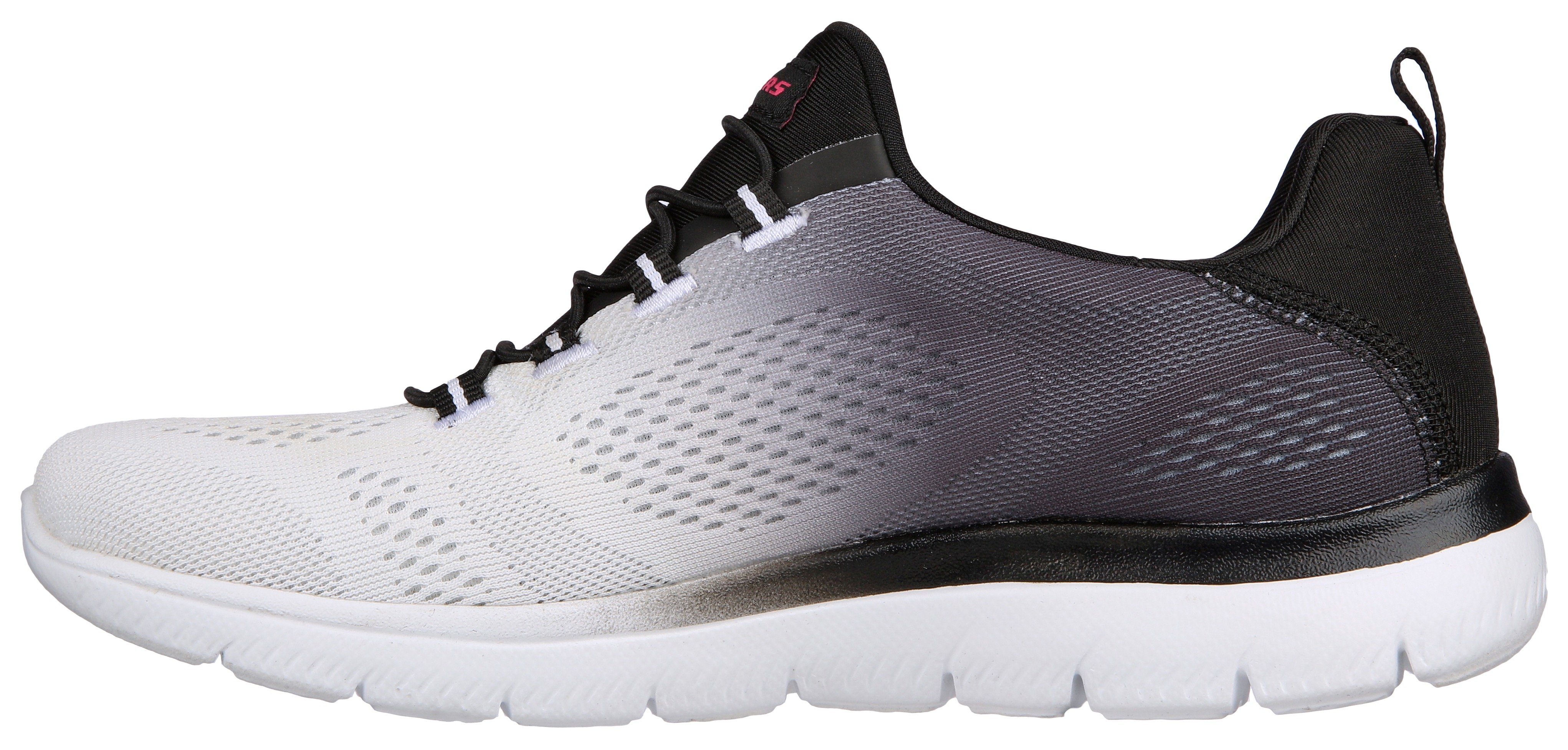 Skechers SUMMITS BRIGHT CHARMER Slip-On Sneaker Schlupfschuh, Slipper, Freizeitschuh mit schönem Farbverlauf – Bild 4 von 5
