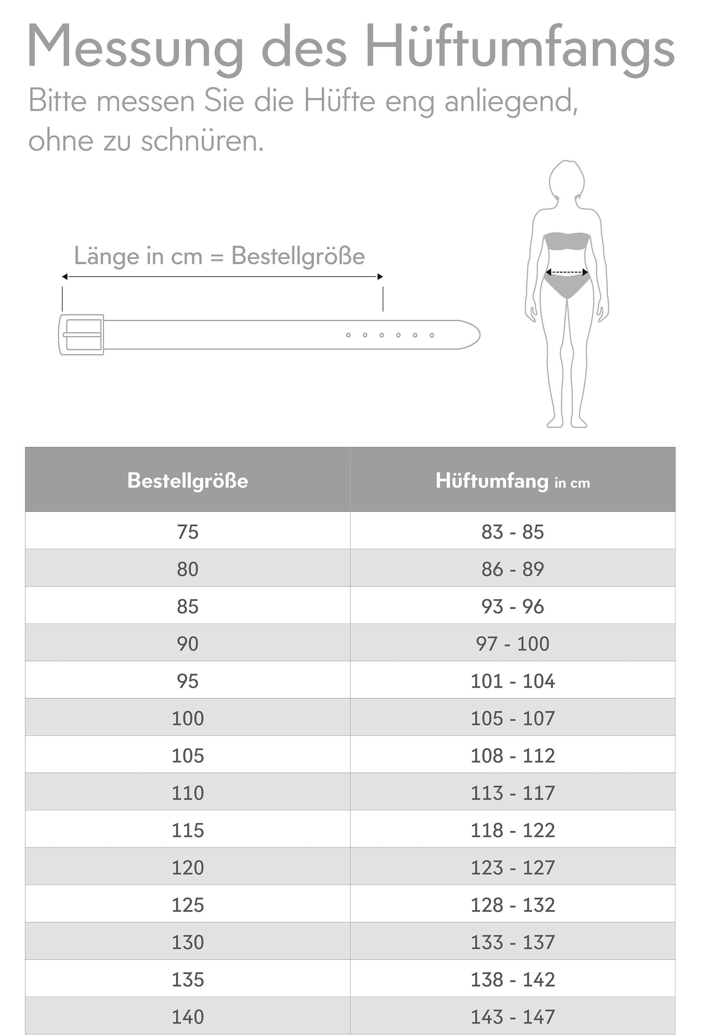 Tamaris Ledergürtel mit Doppelschnalle