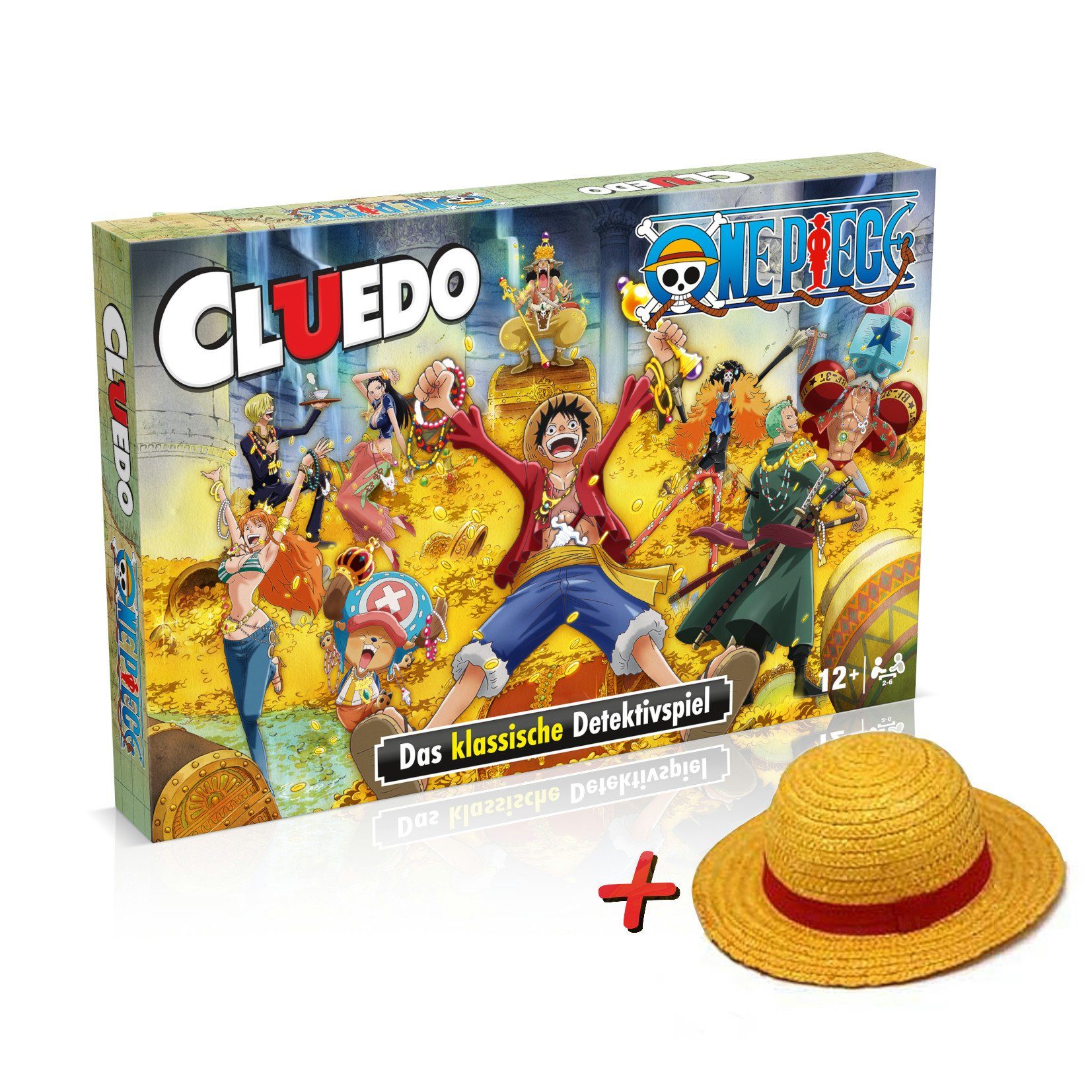 Cluedo Moves - Piece inkl. Ruffy Spiel, Winning Strohhut Brettspiel One