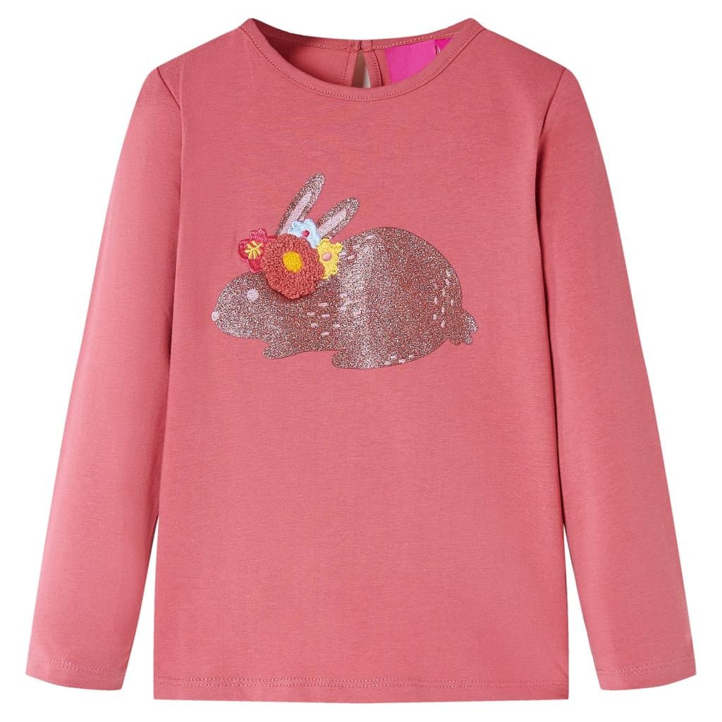 Langarmshirt Kinder-Langarmshirt Altrosa 128