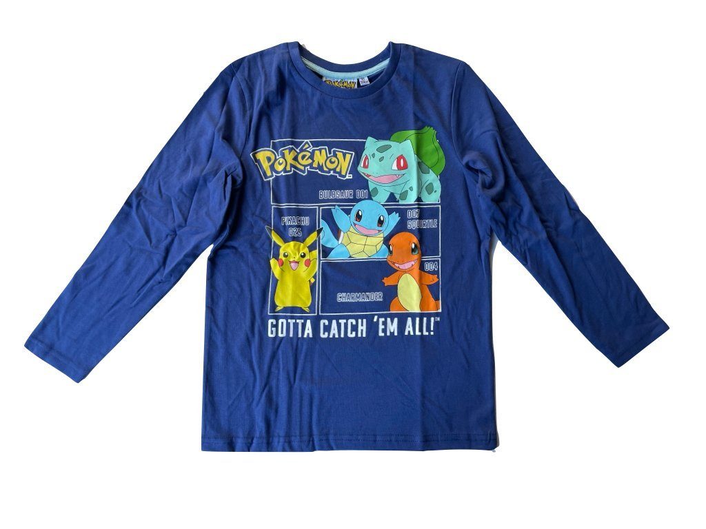 POKÉMON Langarmshirt in dunkelblau