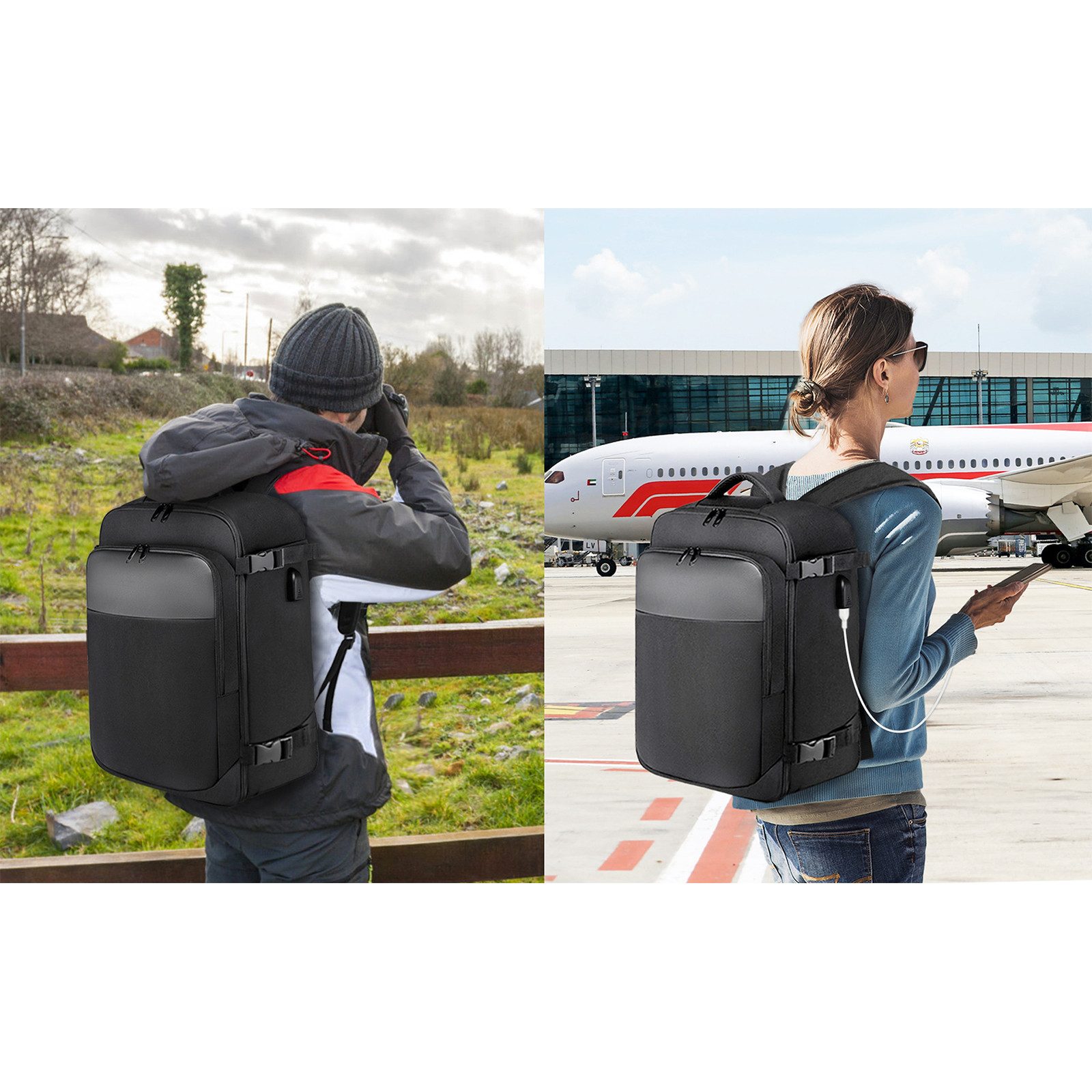 REDOM Reiserucksack Laptop Rucksack Rucksäcke Schulrucksack günstig online kaufen