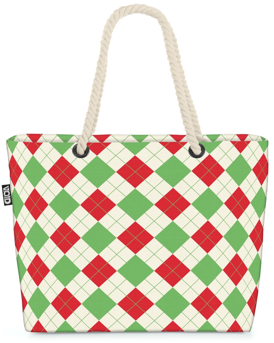 S Strandtasche Muster VOID Weihnachten Deko Weihnachten (1-tlg), Dekoration Beach Muster Design Bag Winter