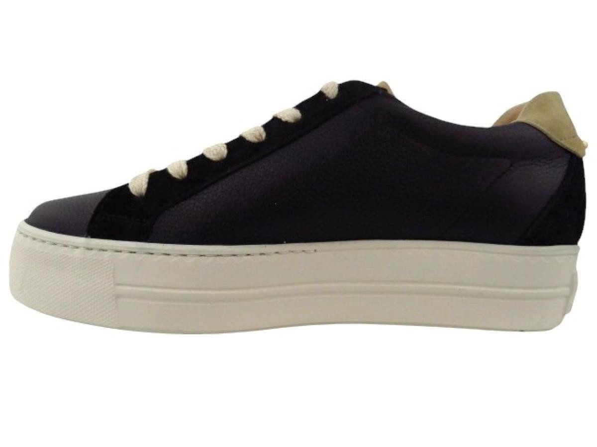 Paul Green Calf Suede black gold Schnürschuh günstig online kaufen