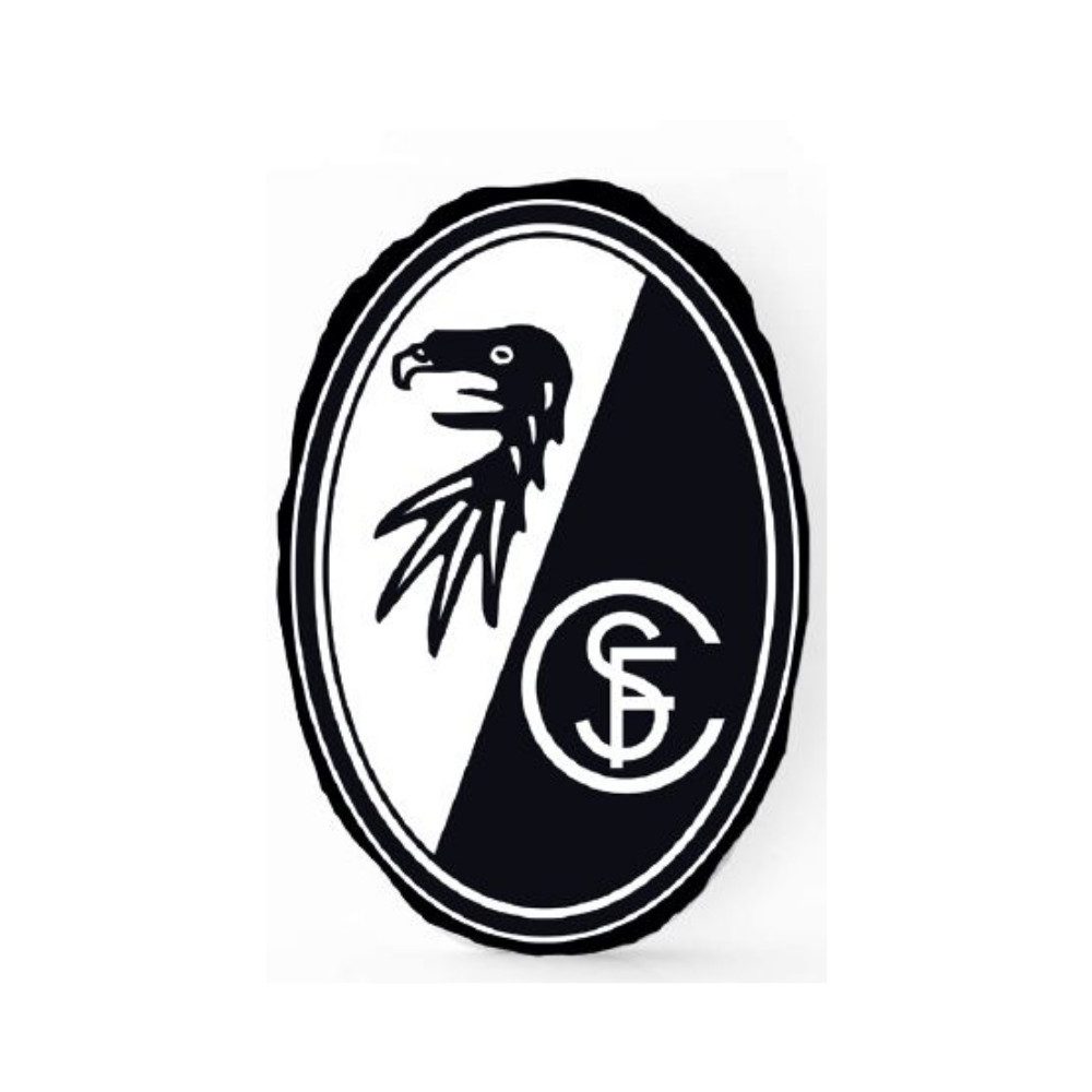 SC Freiburg Dekokissen SC Freiburg Plüschkissen "Wappen" oval