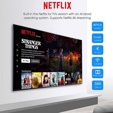 autolock Streaming-Stick Android 10.0 TV Box, KM2 Smart TV Box Netflix Google Zertifiziert, (Set, 1 St), Netflix, Diesney, Youtube, $k Android TV BOX