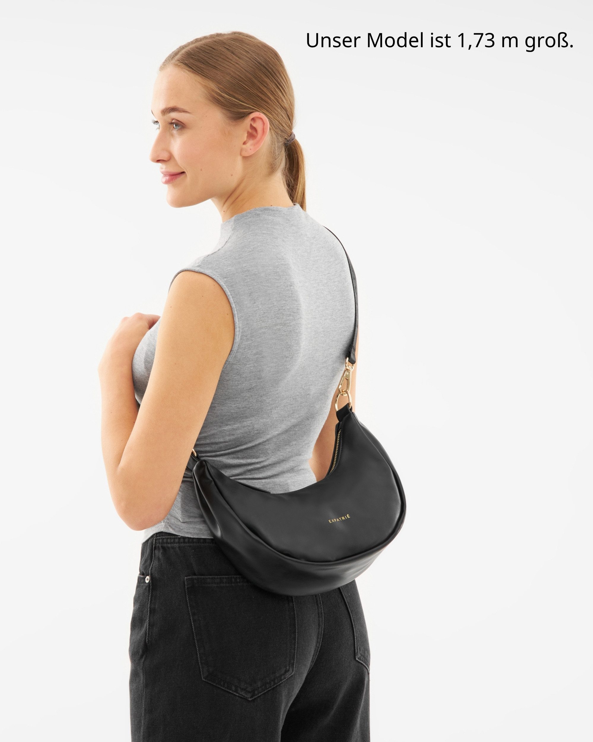 Expatrié Umhängetasche Lea Small Half Moon Bag Schultertasche, Elegante Cro günstig online kaufen