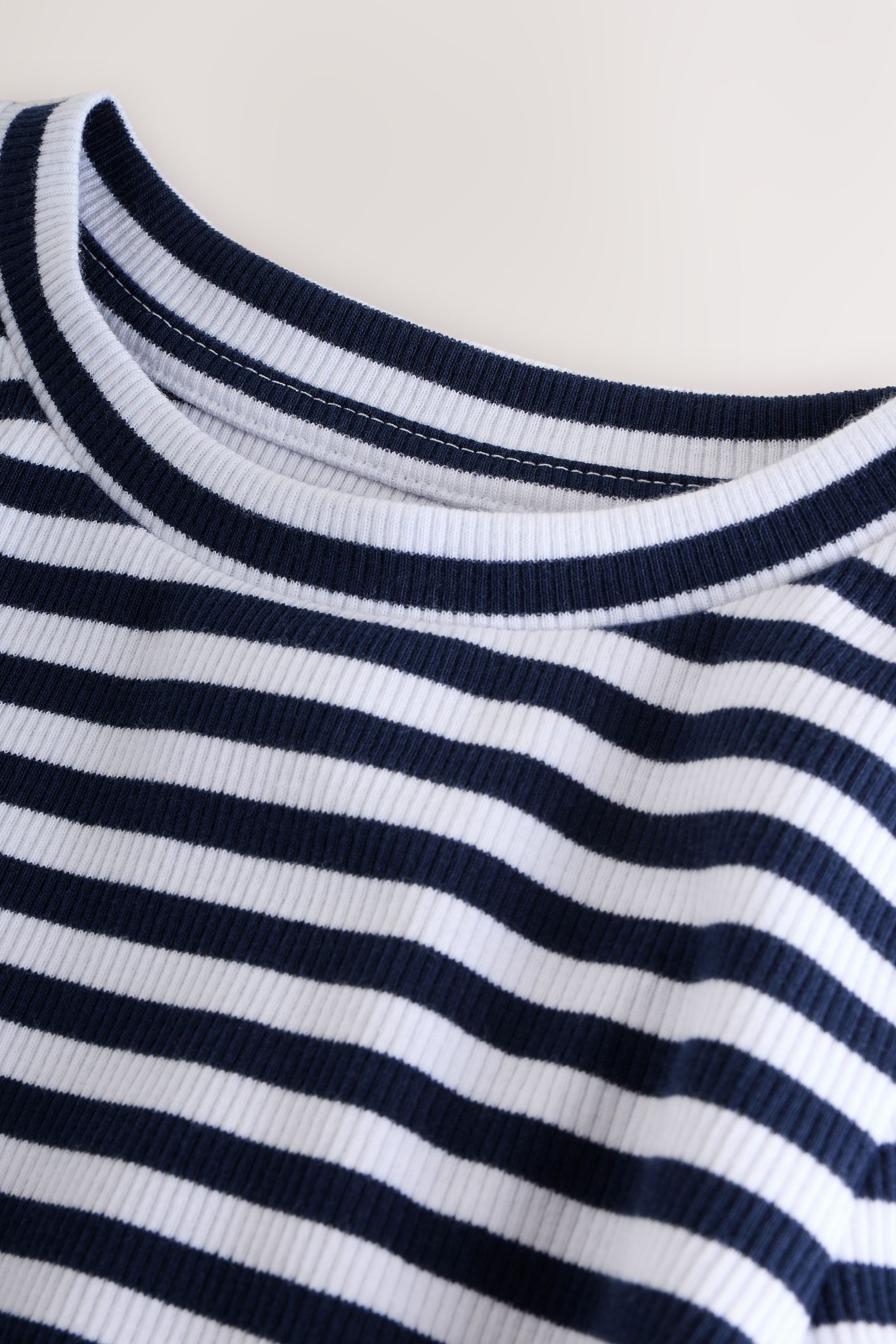 Next Langarmshirt 3er-Pack gerippte Langarmoberteile (3-tlg)