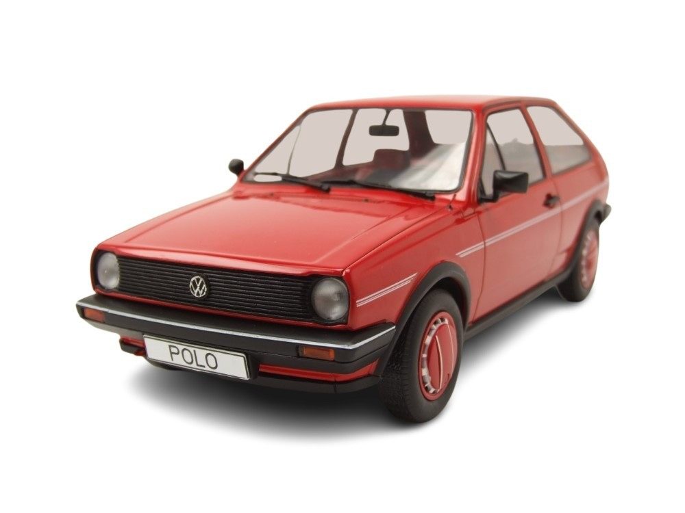 MCG Modellauto VW Polo 2 Coupe Fox 1985 rot, Maßstab 1:18