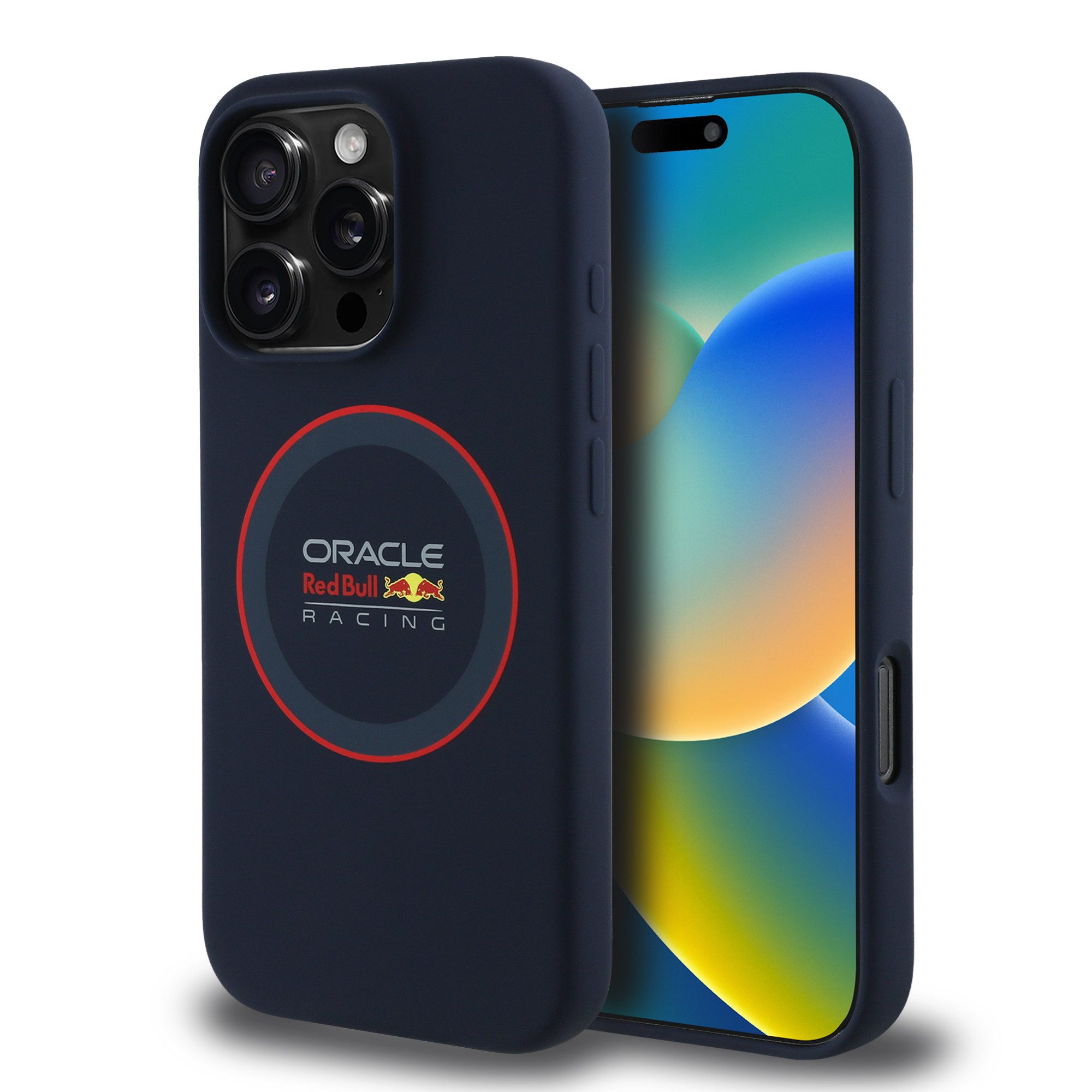 Guess Handyhülle Red Bull Silikon Red Ring MagSafe Case Hülle f. iPhone 16 Pro Navy