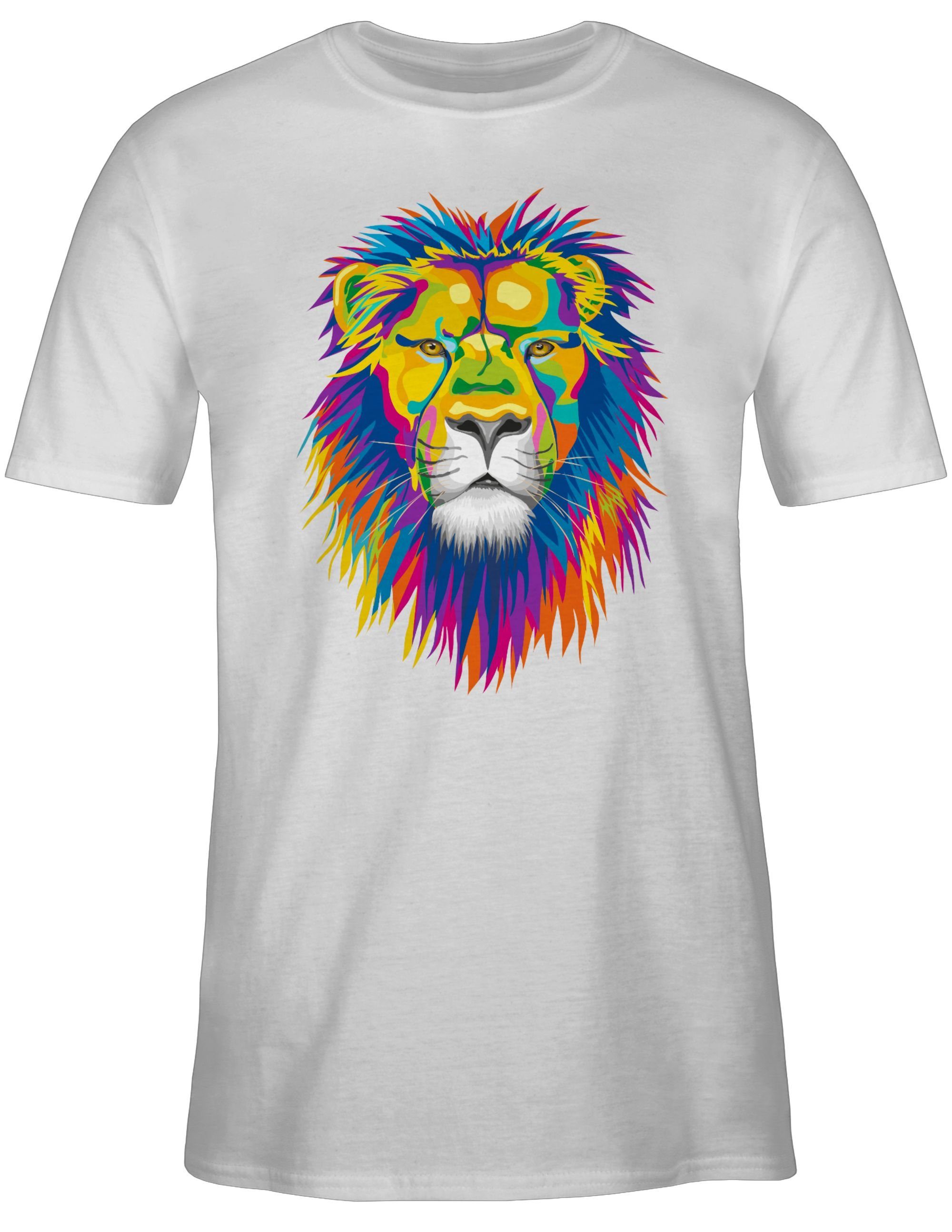 Shirtracer T-Shirt Löwe Lion Dschungel Deko Wildnis günstig online kaufen