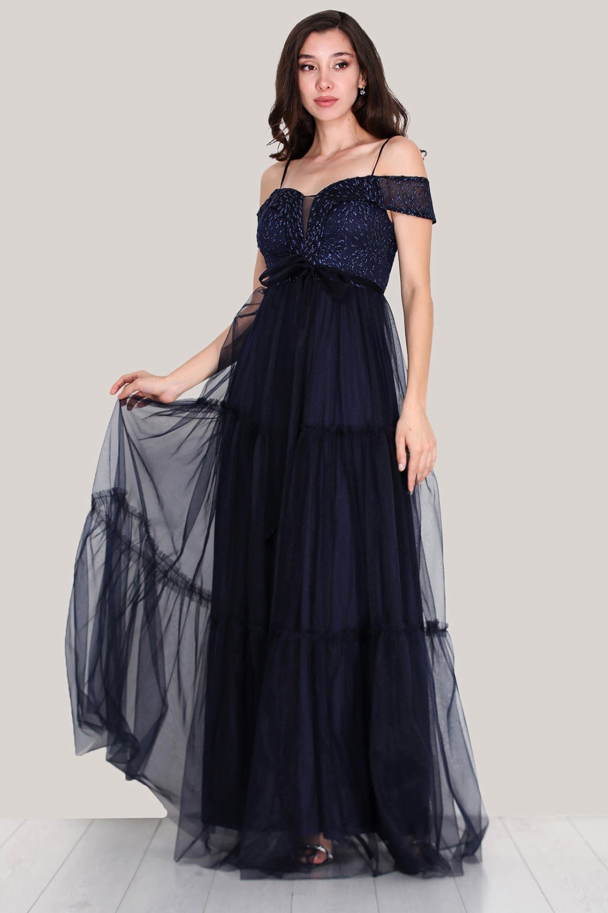 Modabout Abendkleid Langes Maxikleid Sommerkleid für Damen - NELB0553D8836LCV (1-tlg)