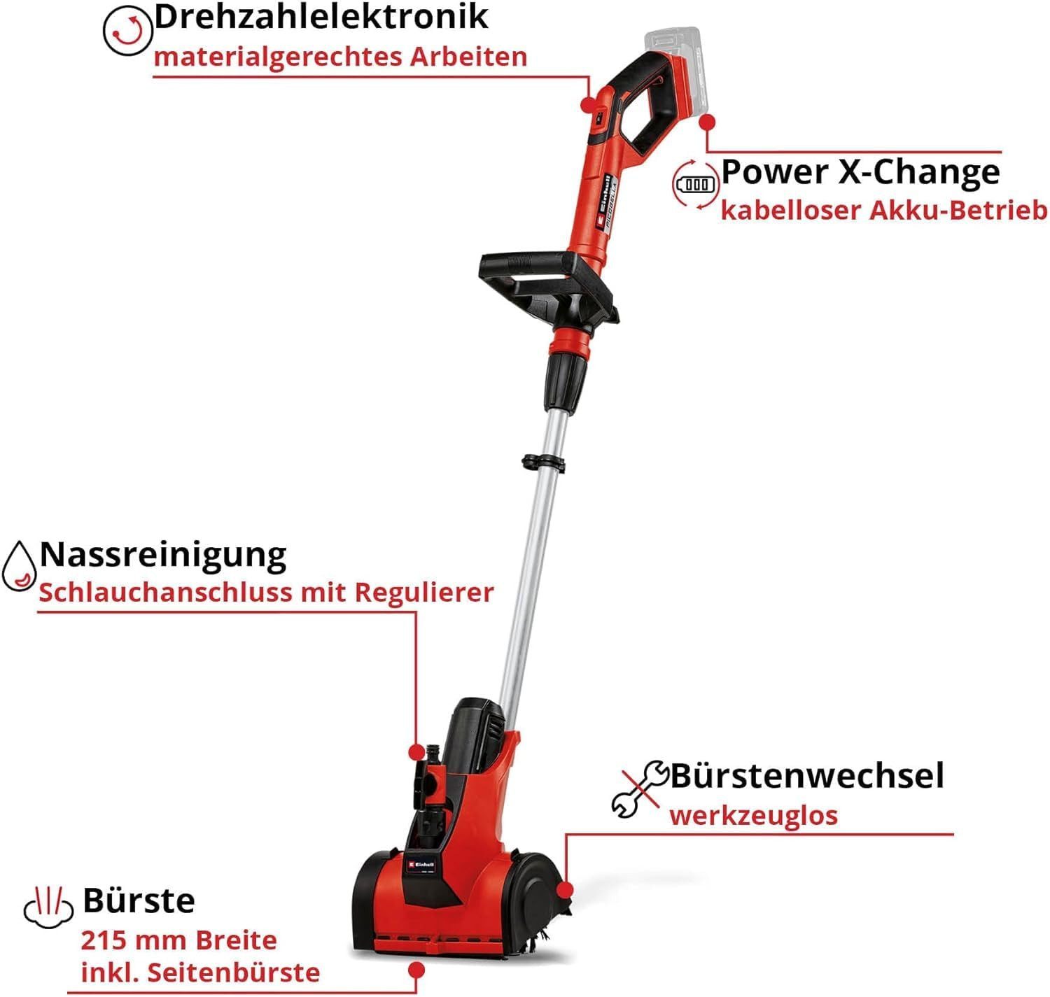 Einhell Akku-Oberflächenbürste Oberflächenbürste PICOBELLA 18V Solo PCX inkl. Bürste MEDIUM
