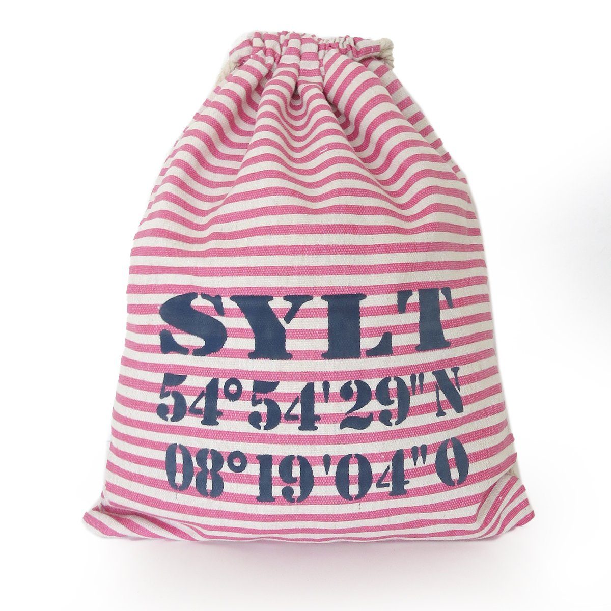 Sonia Originelli Umhängetasche City-Turnbeutel "Sylt" Maritim Strand Beach Rucksack, Farben können abweichen rosa