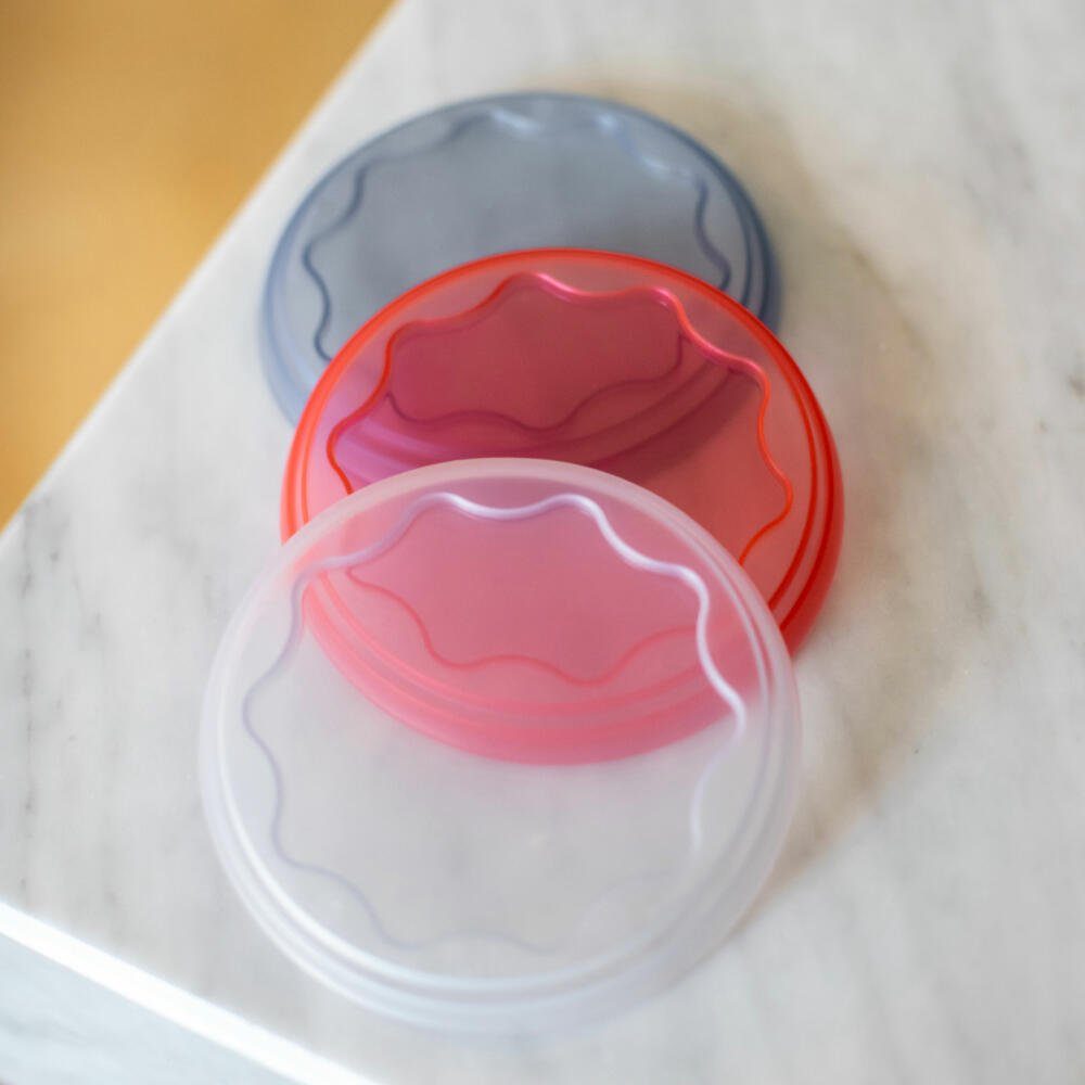 KOZIOL Frischhaltedeckel Fresh 3-tlg., (Set, 3-tlg), für 500g Joghurt-Becher