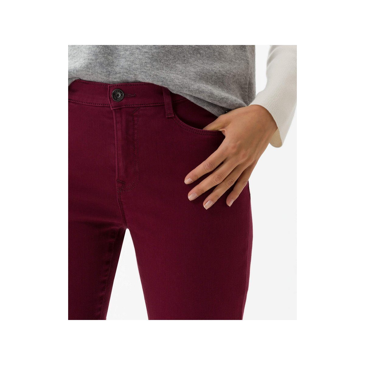 (1-tlg) 5-Pocket-Jeans MAC rot