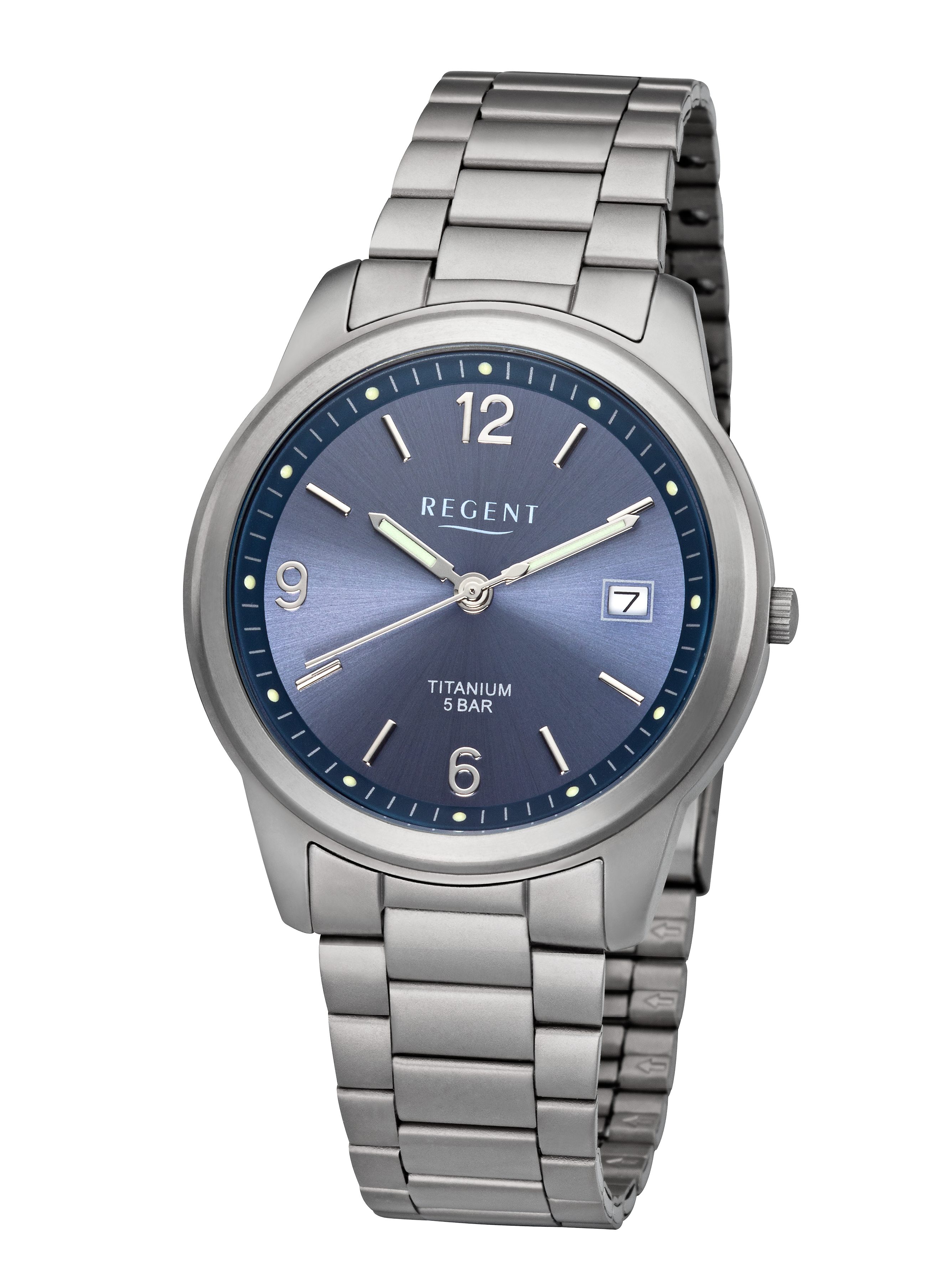 Regent Quarzuhr F-1173 - 1197.90.94, Armbanduhr, Herrenuhr, analog, Tag