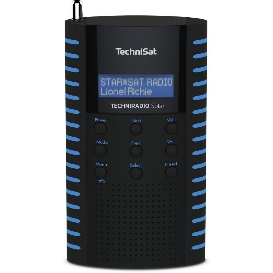 TechniSat TechniRadio Solar - Taschenradio - schwarz/blau Radio