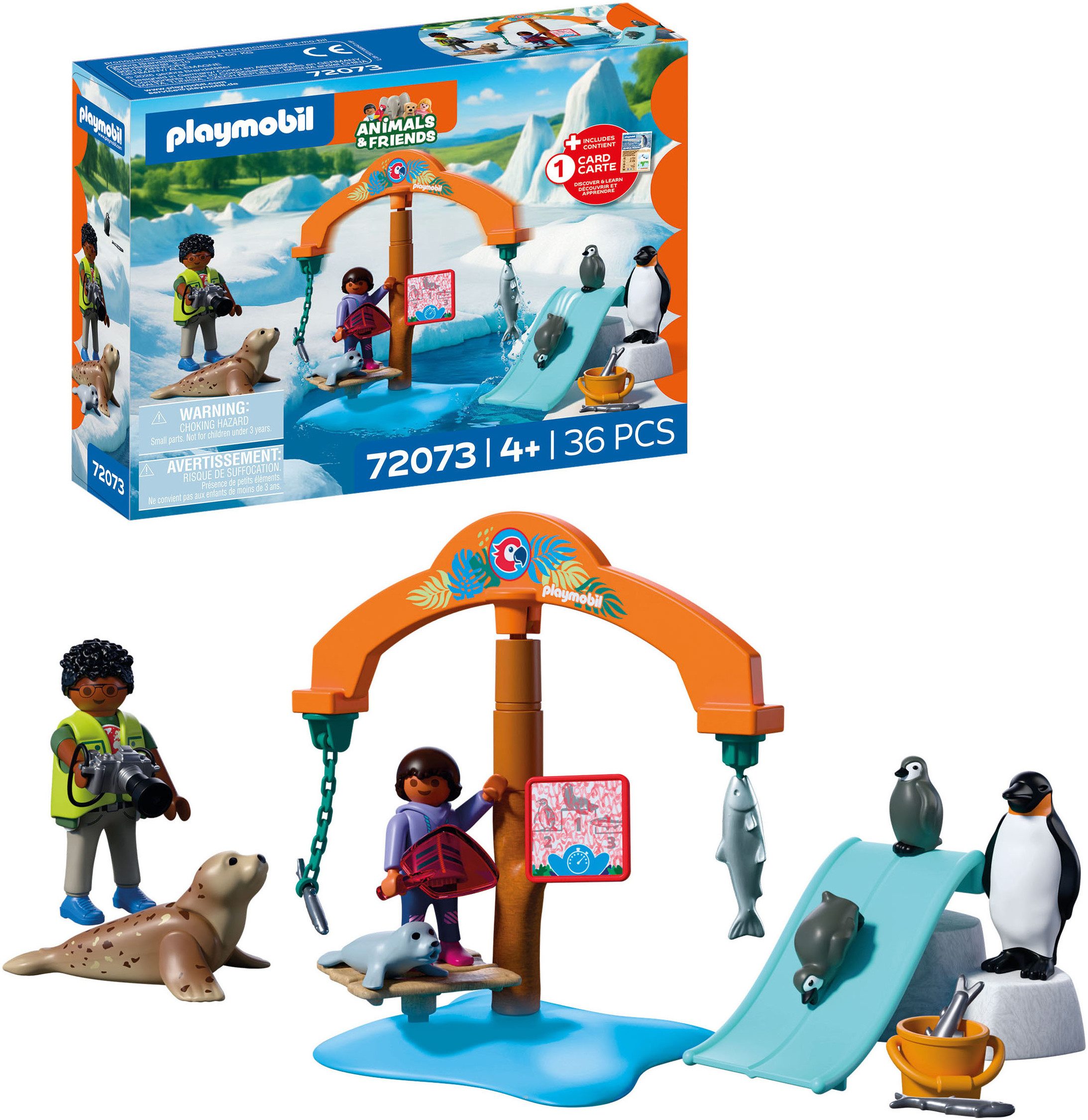 Playmobil® Zoo: Eis-Expedition (72073), Animals & Friends Konstruktions-Spielset, (36 St)
