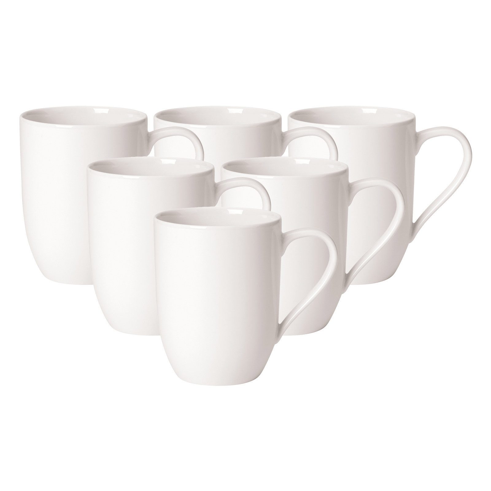 Villeroy & Boch Becher For Me Kaffeebecher 290 ml 6er Set, Porzellan