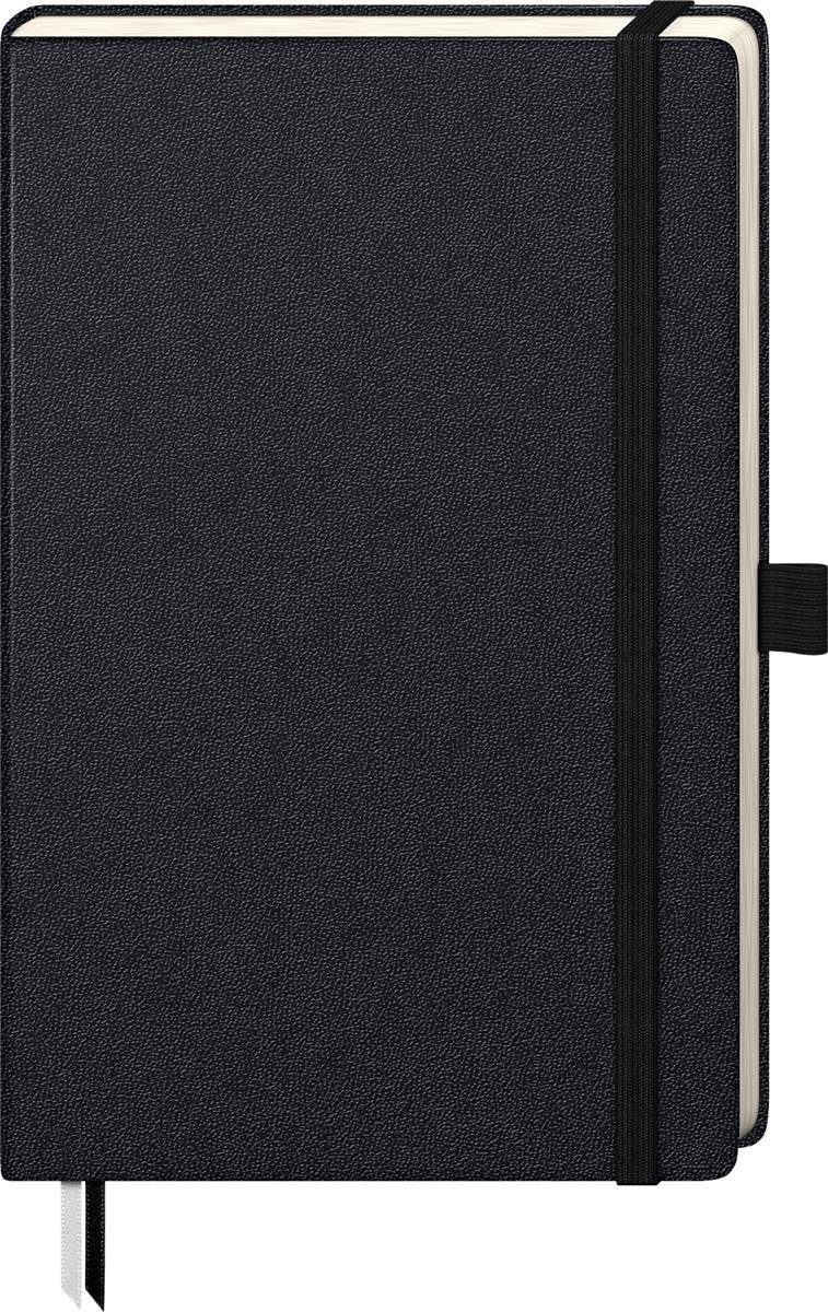 Formularblock KOMPAGNON ca. DIN A5 blanko schwarz Hardcover 192 davon 16 zum Heraust