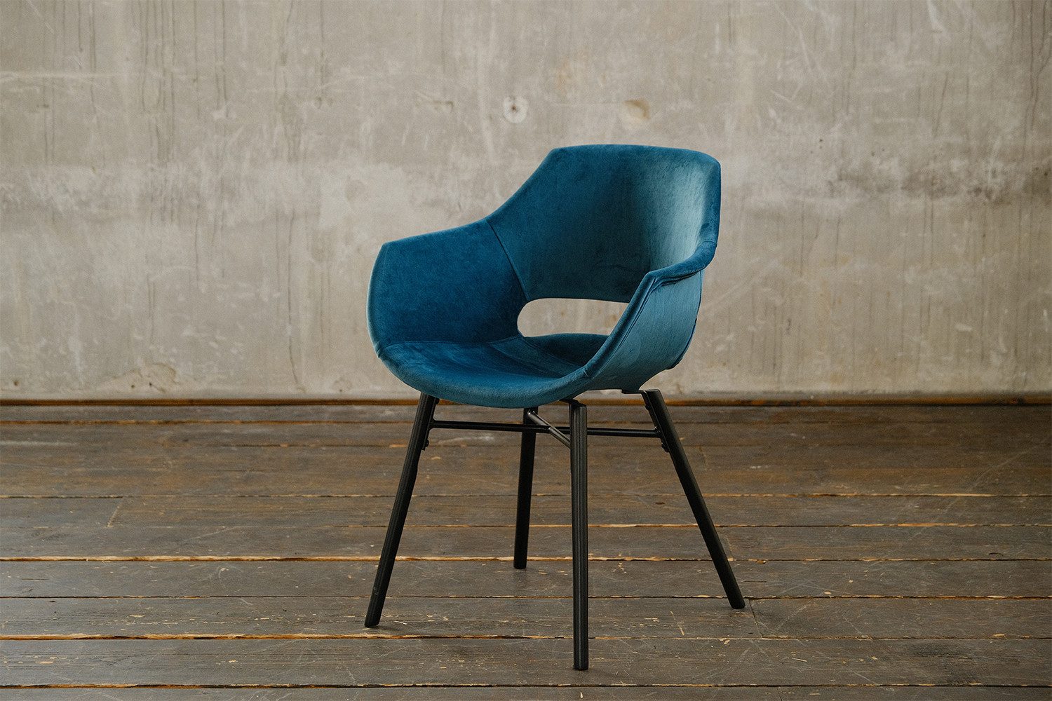 KAWOLA Esszimmerstuhl ZAJA, Stuhl Velvet verschiedene günstig online kaufen