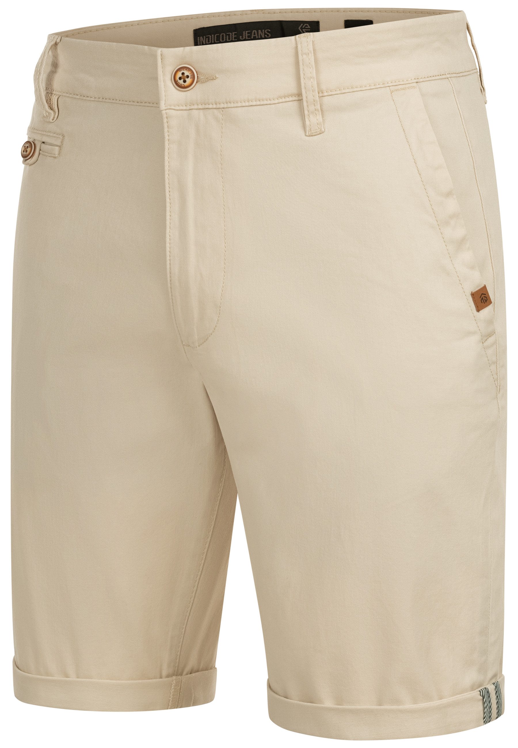 Indicode Chinoshorts Herren Cuba Chino Shorts Herrenshorts aus Baumwollgemi günstig online kaufen