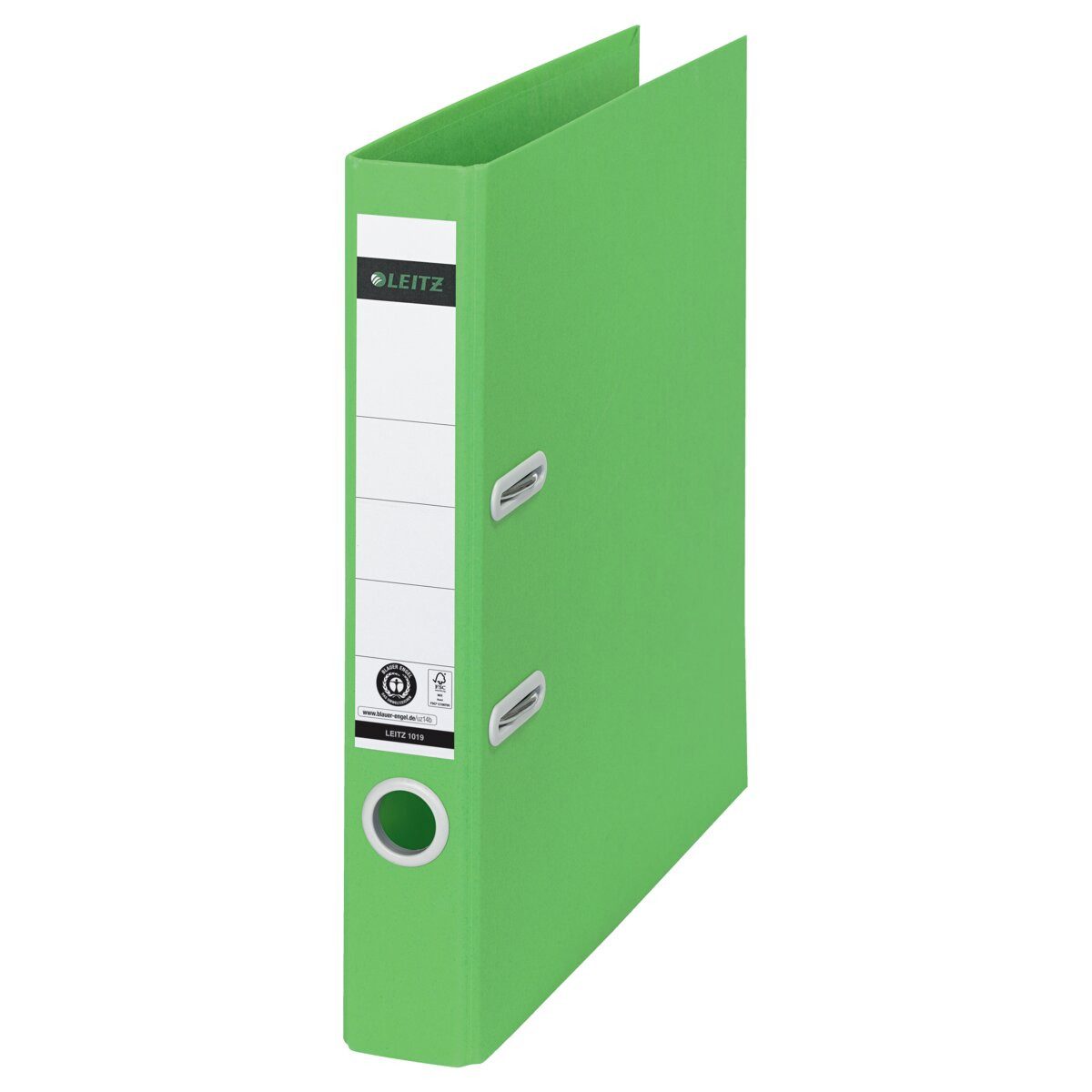 LEITZ Aktenordner Ordner Recycle 180 Grad A4 schmal 50mm grün Packung mit 10 Stück