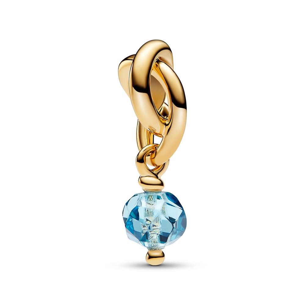 Pandora Charm-Einhänger März Charm-Anhänger Moments, vergoldet, Schmuckkristall von PANDORA