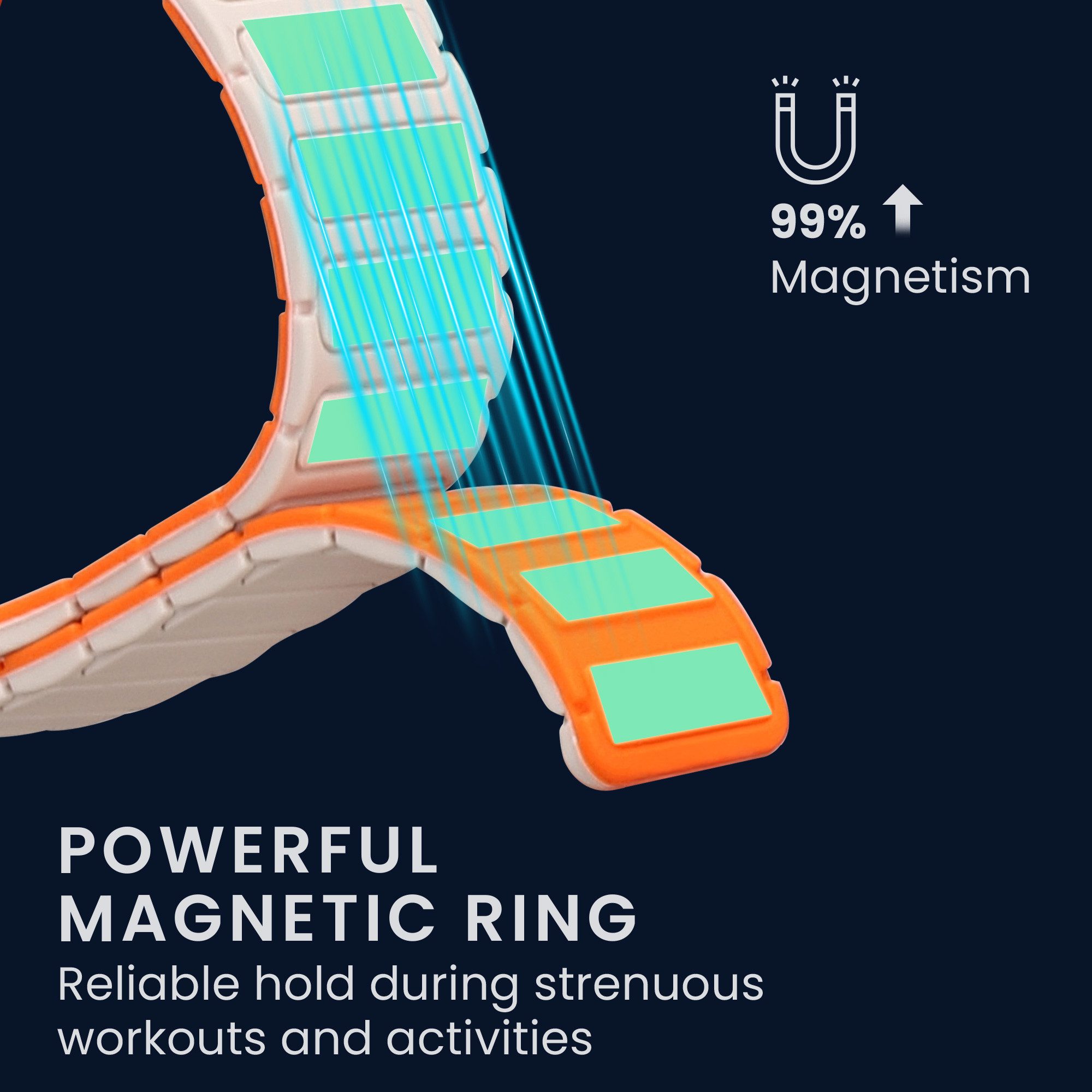 kwmobile Ersatzarmband für Xiaomi Redmi Band 3 / Smart Band 9 Active Armband Smartwatch, 1-tlg., Fitnesstracker Silikon Band mit Magnetverschluss