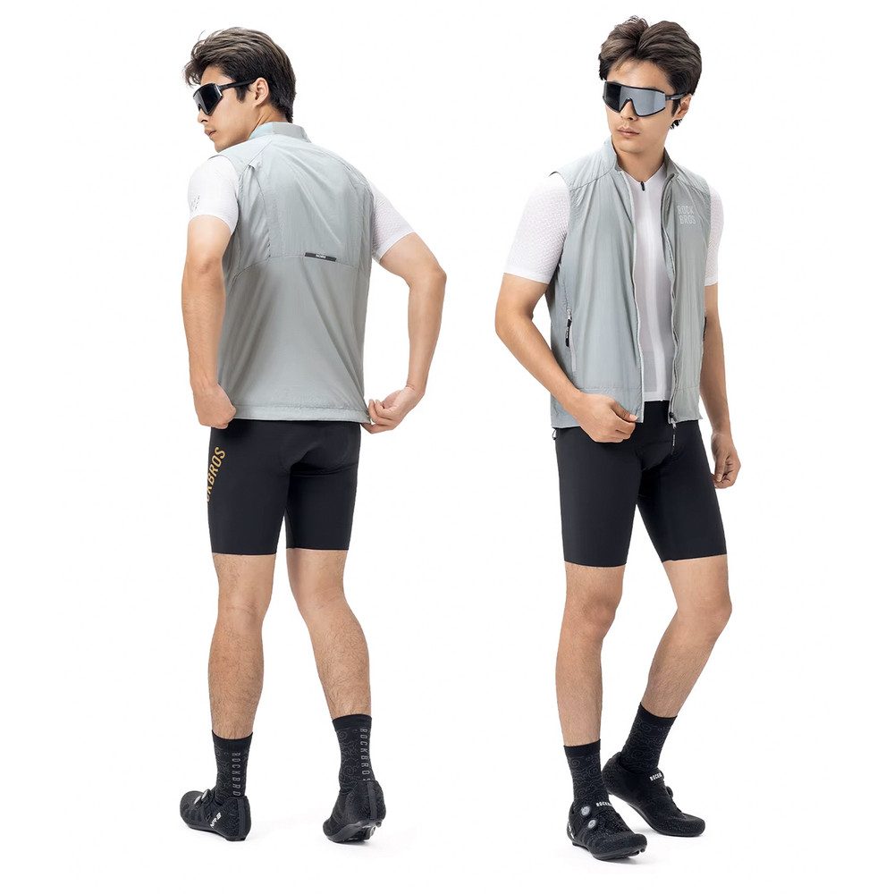 ROCKBROS Funktionsweste Windweste Radweste (Spar-Set, 1-tlg) winddicht, UPF50+, atmungsaktiv, packbar