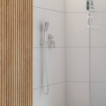 Lomadox Duscharmatur ANEMON-30 Unterputz-Duschsystem Duschgarnitur modern in silber