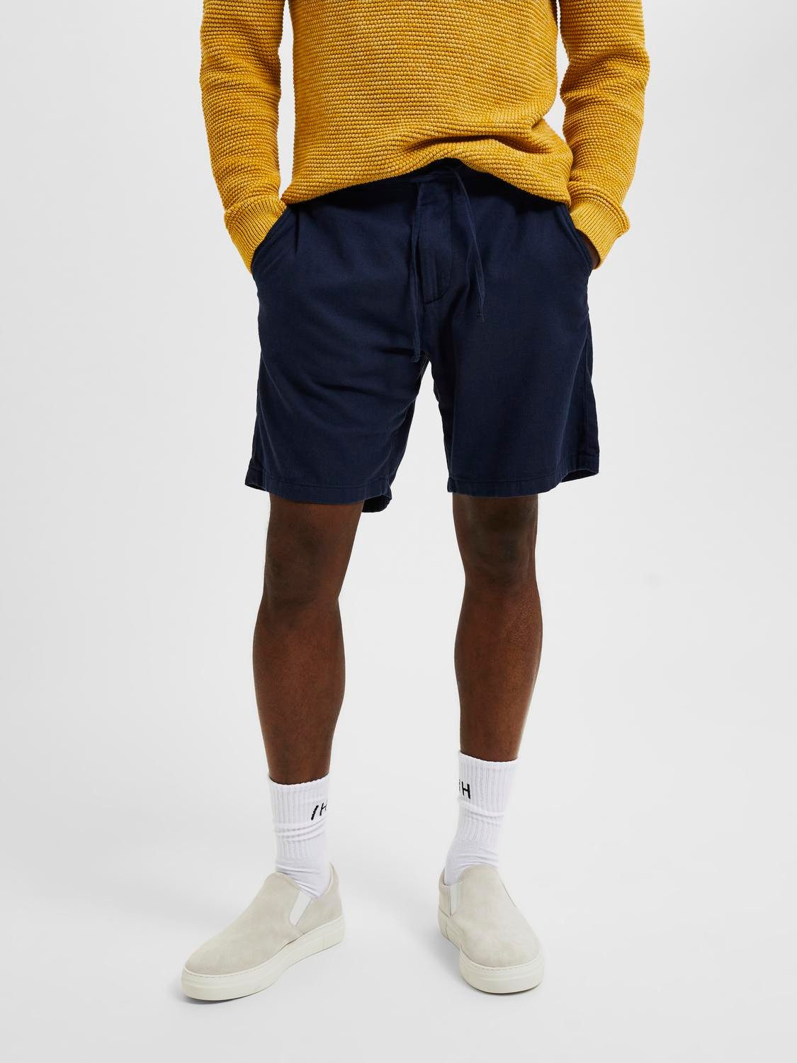 Selected Herren Chino Shorts SLHREGULAR-BRODY LINEN Regular Fit günstig online kaufen