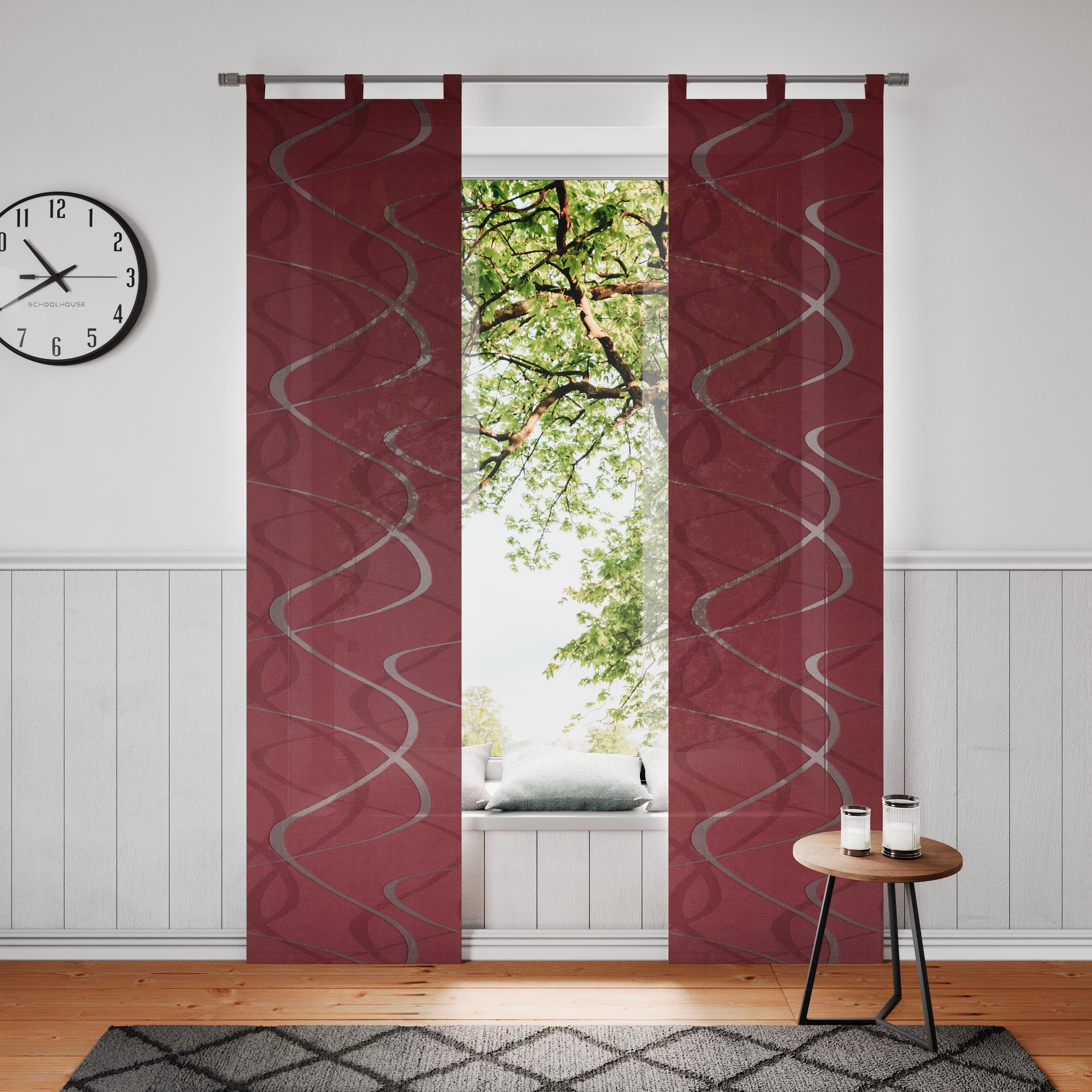 Neutex for you! Schiebegardine Pelotas (1 St), Schlaufen, halbtransparent, günstig online kaufen