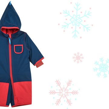 Finkid Schneeoverall Finkid Pikku Winter Eko Navy/Red 80/90 Schneeanzug Schneeoverall Winteranzug Wetterfest Atmungsaktiv