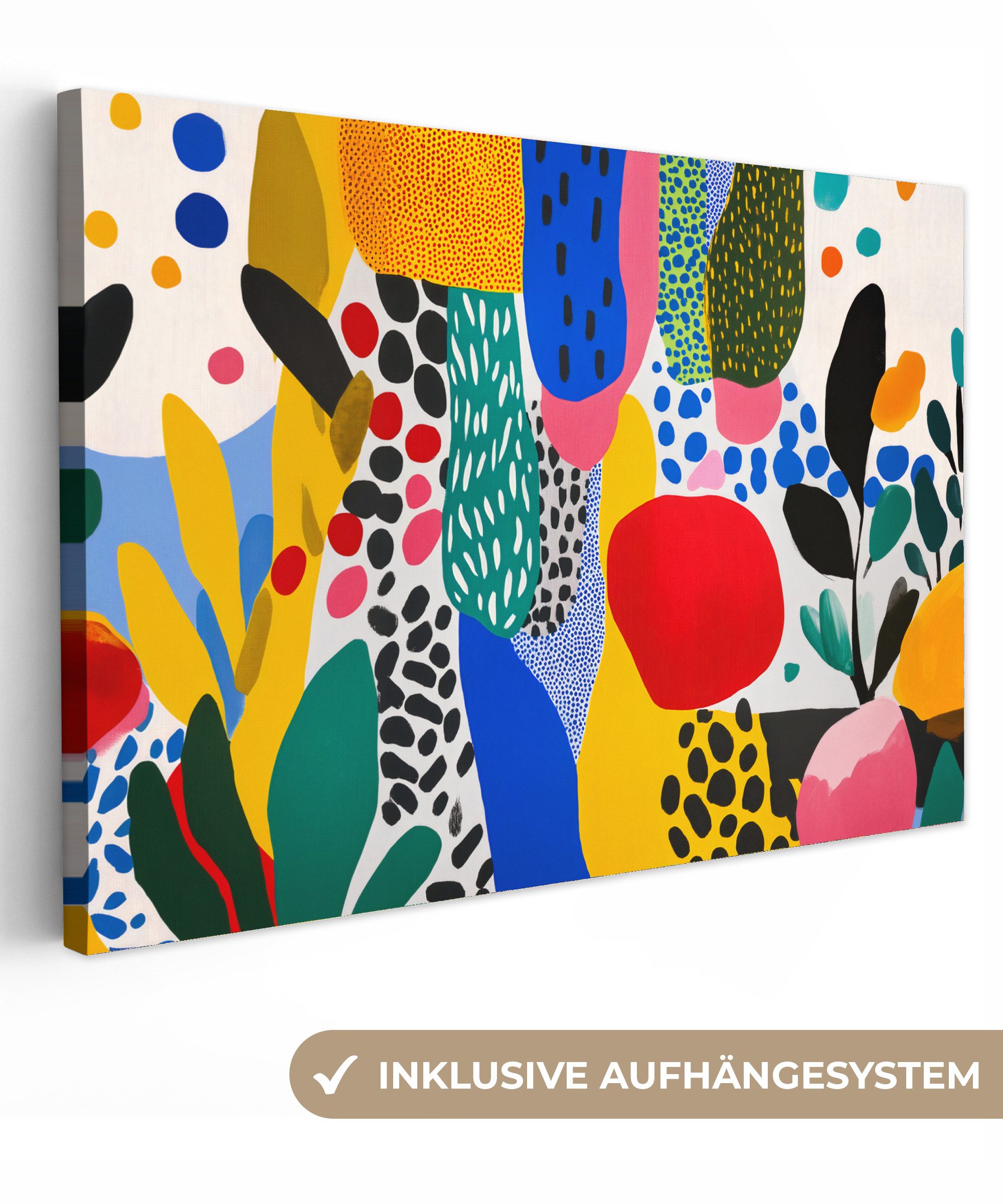OneMillionCanvasses® Leinwandbild Punkte - Formen - günstig online kaufen