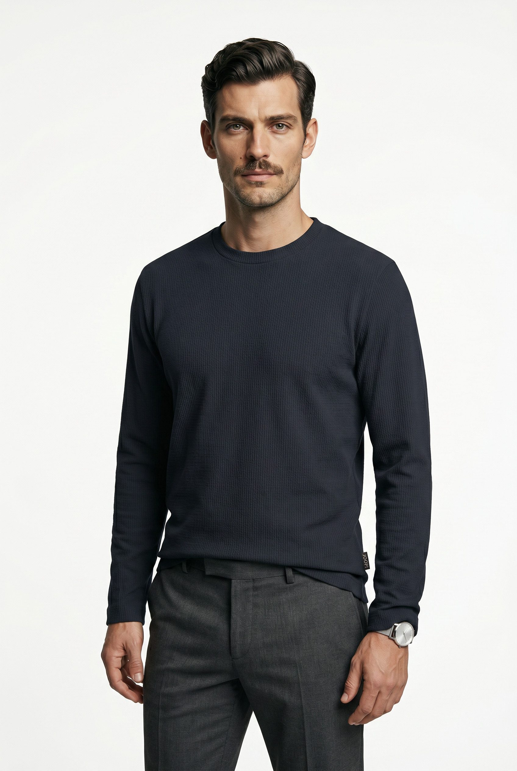 Joop Jeans Longsleeve Phineus mit feiner Struktur