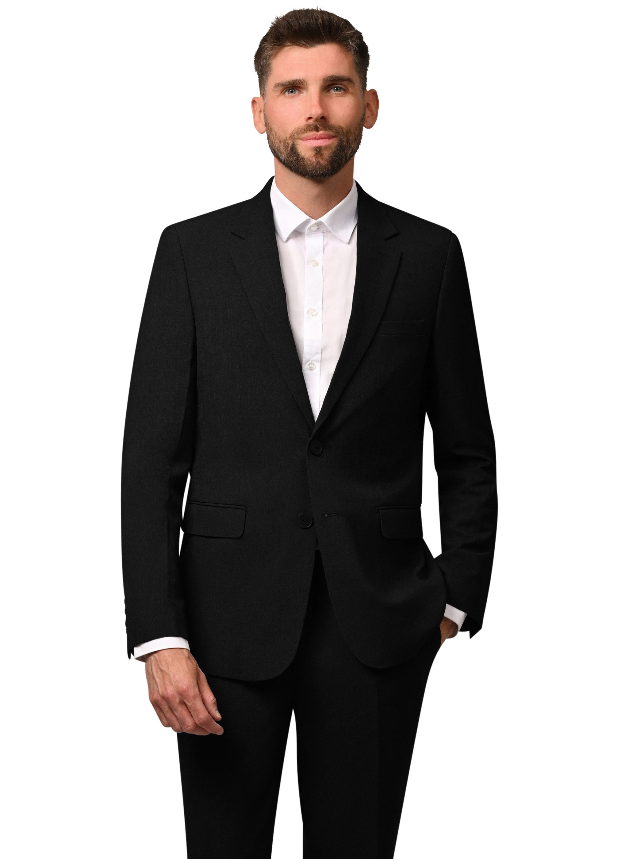 Hirschthal Anzugsakko Herren 2-Knopf Business Sakko Regular-Fit in klassisc günstig online kaufen