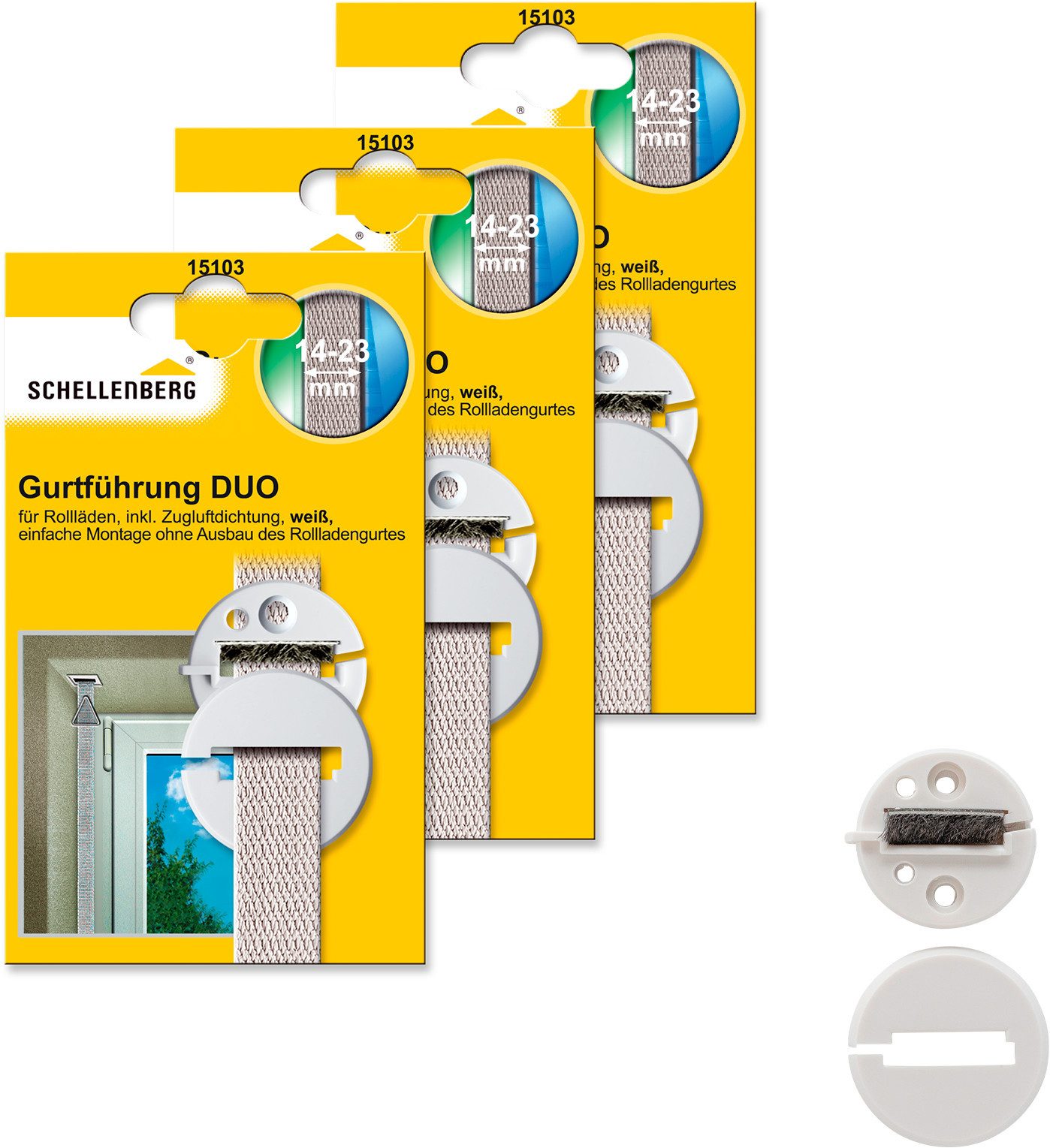 SCHELLENBERG Rollladen-Gurtführung Duo für das Rollladensystem Mini und Max günstig online kaufen