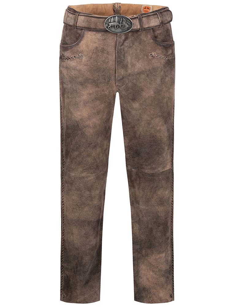 Maddox Lederhose Lederhose Kauter smoke-Antik