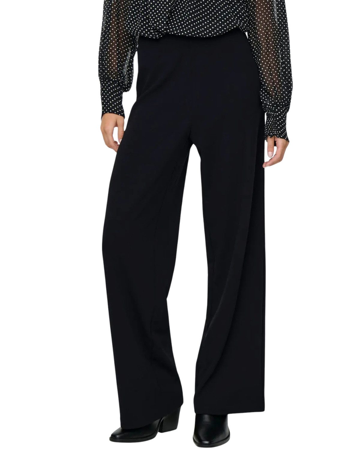 ONLY Stretch-Hose Mid Waist mit weitem Bein bequem & trendy günstig online kaufen