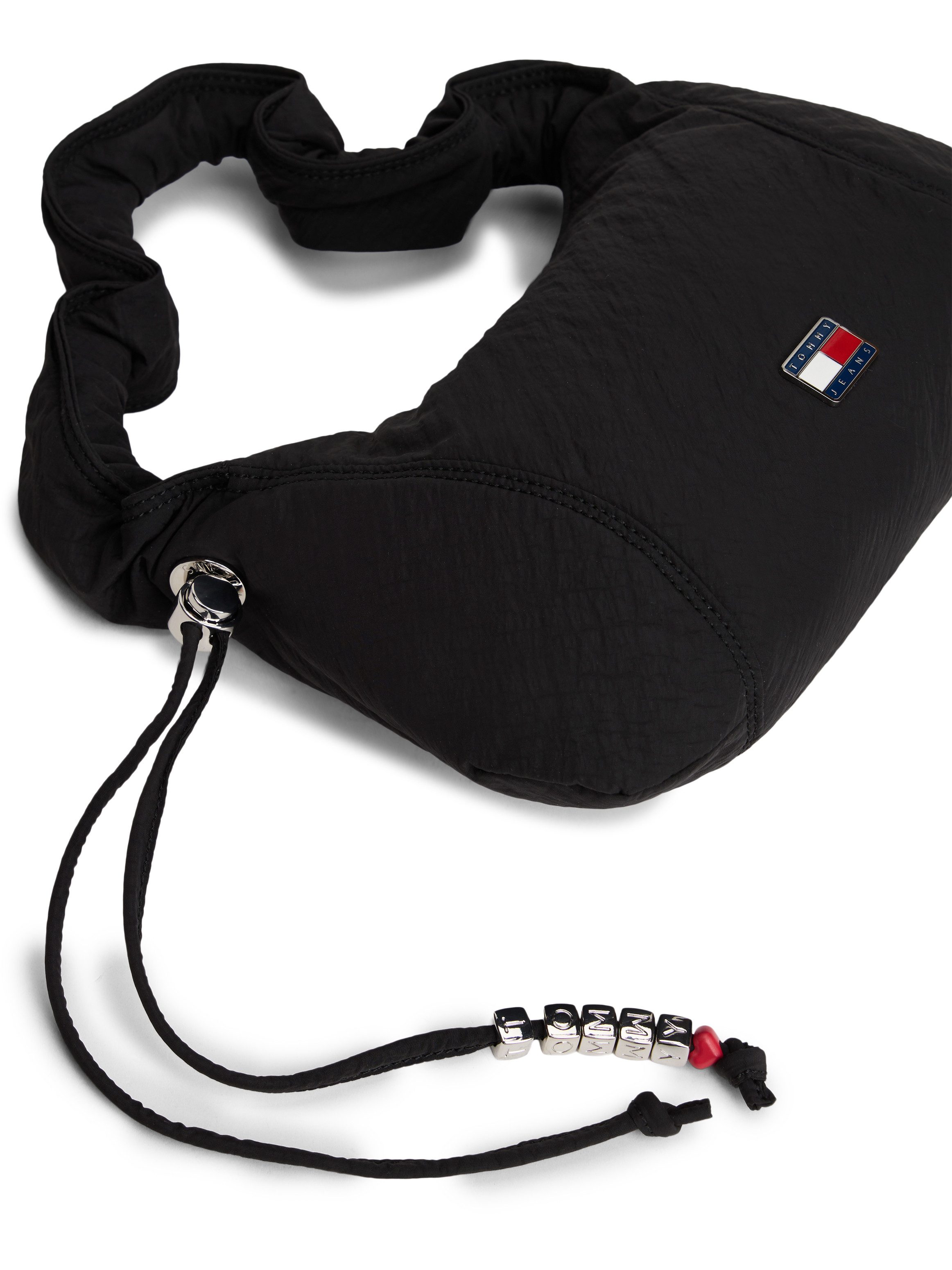 Tommy Jeans Schultertasche TJW CASUAL SHOULDER BAG, Damen Tragetasche, Minibag, mit Zierperlen und Schmuckelementen