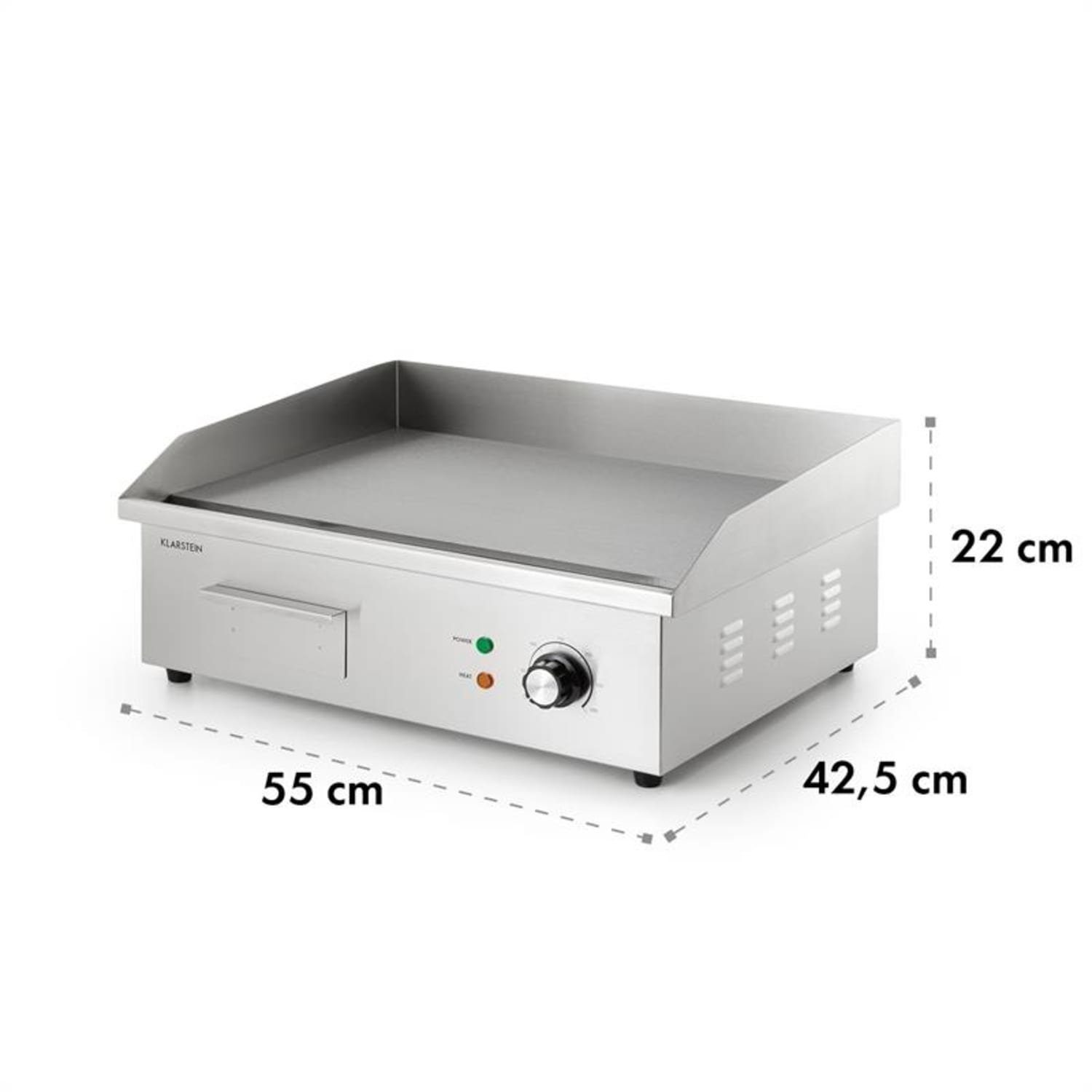 Klarstein Kontaktgrill Grillmeile 3000G, 3000 W
