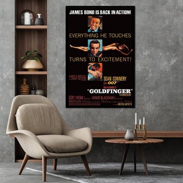 PYRAMID Poster James Bond Goldfinger Excitement (Sean Connery) 61 x 91,5