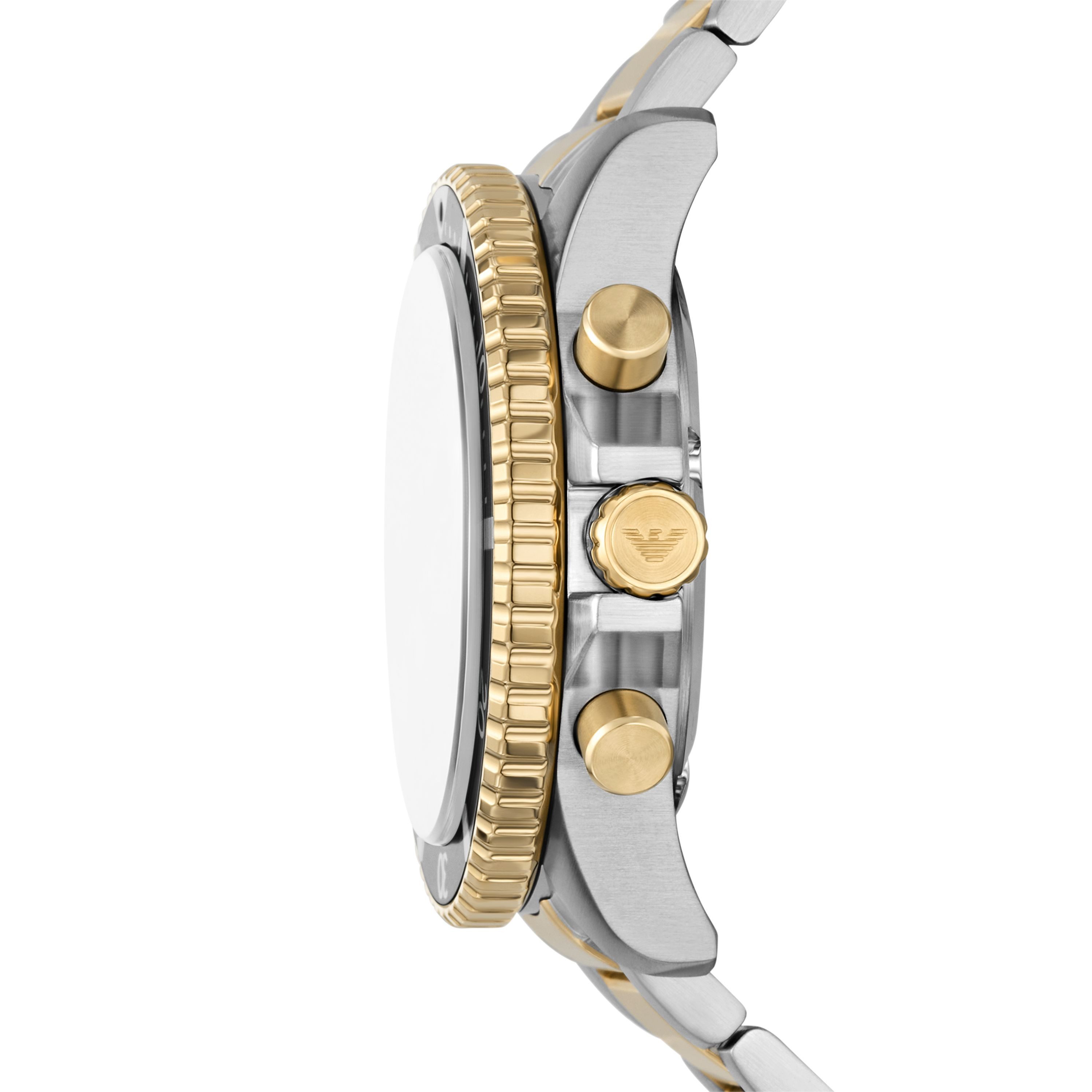 Emporio Armani Chronograph AR11799, Armbanduhr, Solar, Herrenuhr, Edelstahlarmband, analog, Tag